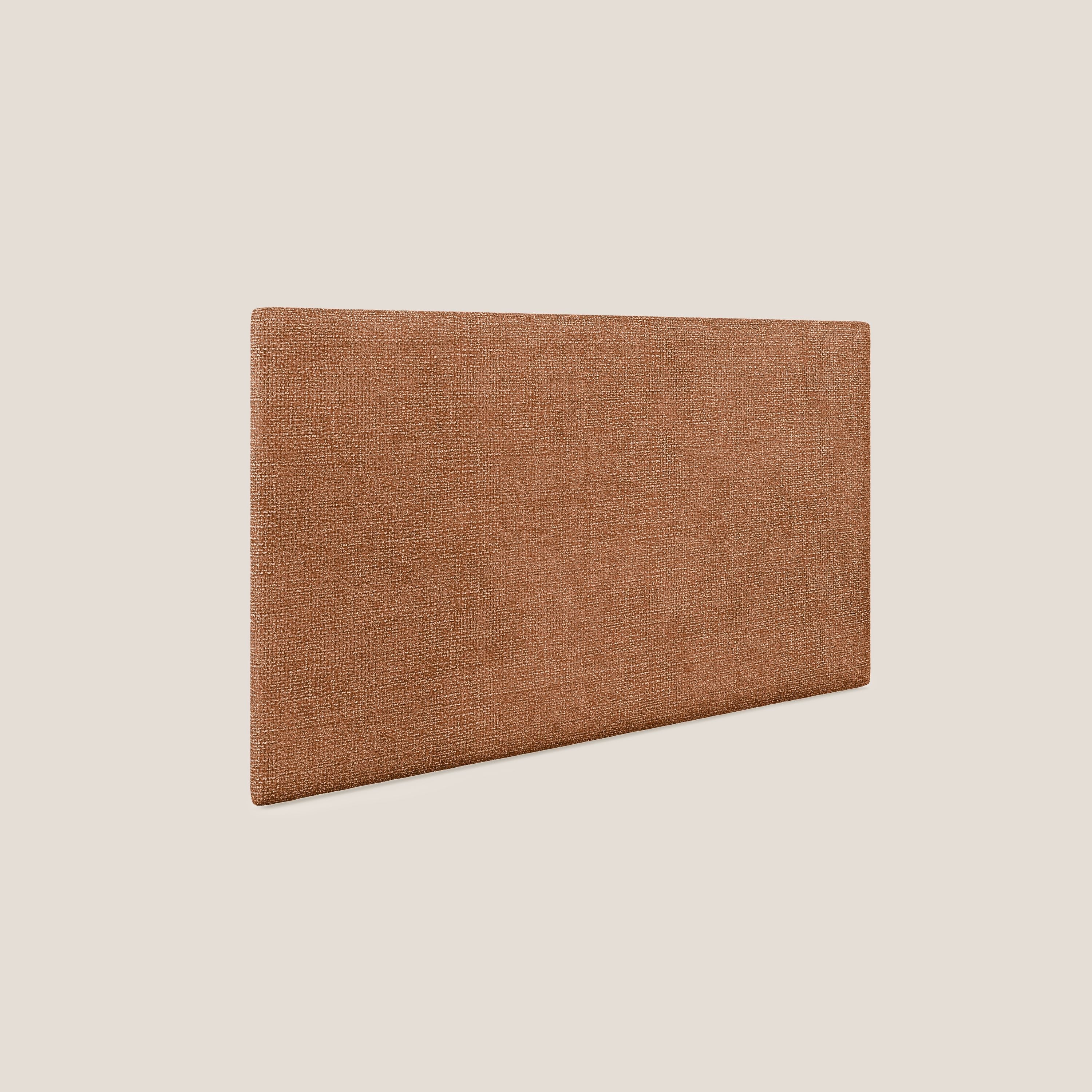 Testata pannello a muro grande di varie dimensioni in morbido tessuto impermeabile T10 arancio - divani.store