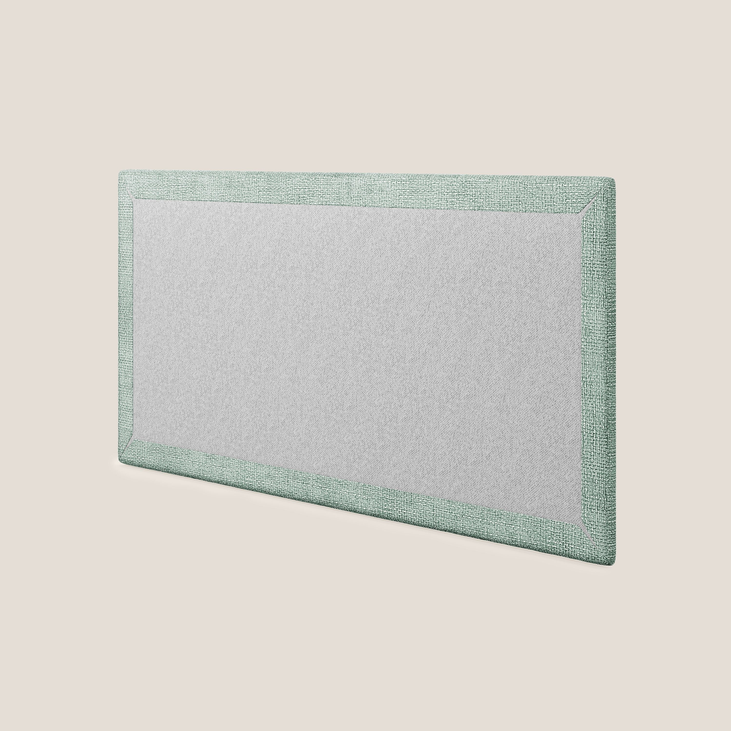 Testata pannello a muro grande di varie dimensioni in morbido tessuto impermeabile T10 salvia - divani.store