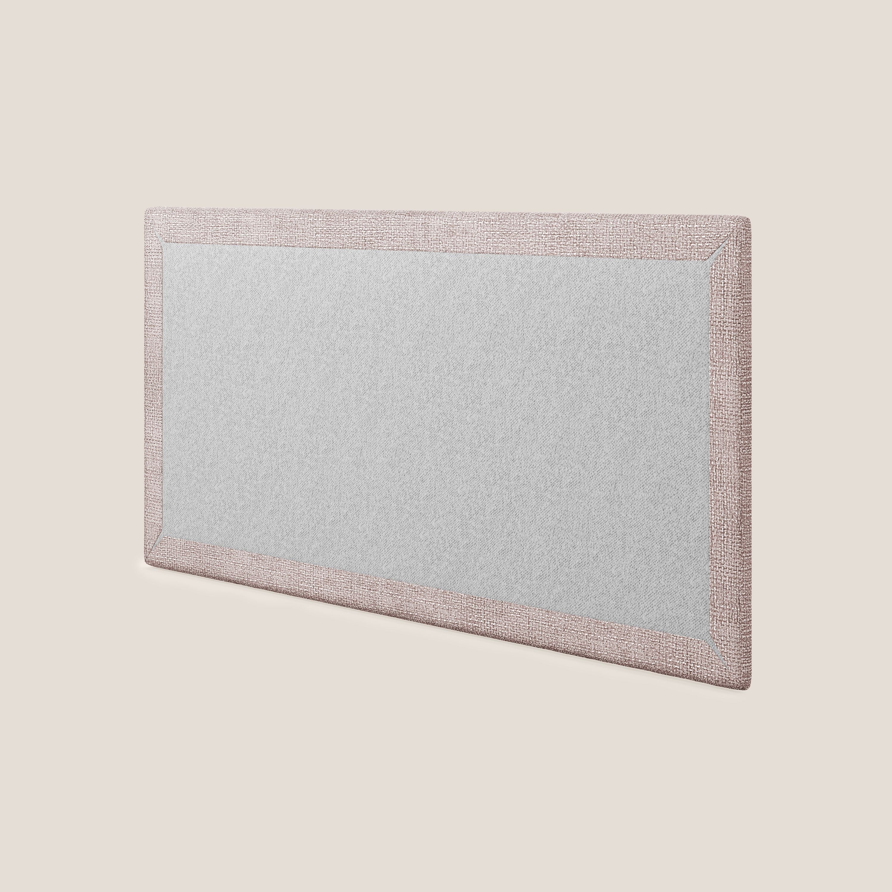 Testata pannello a muro grande di varie dimensioni in morbido tessuto impermeabile T10 rosa - divani.store