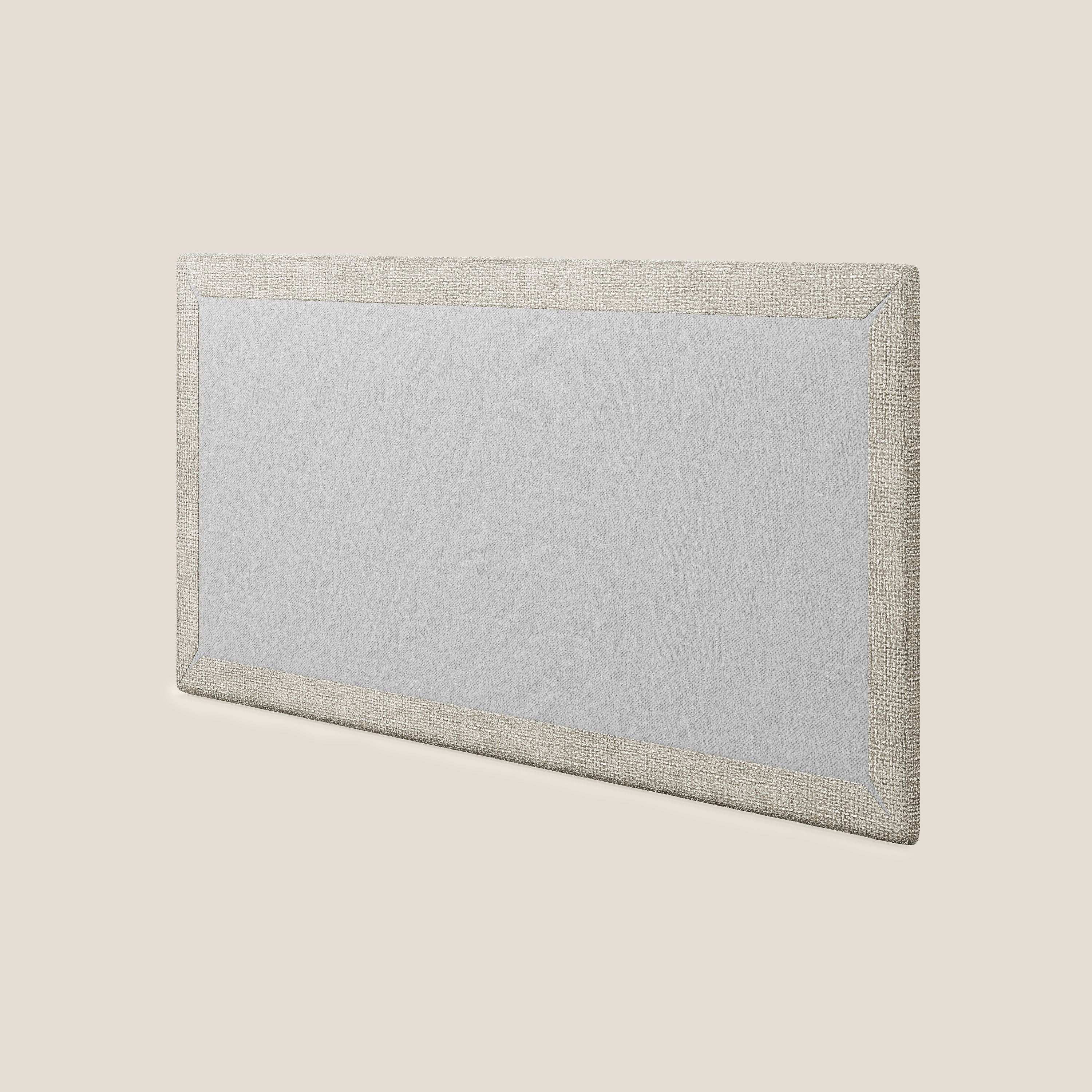 Testata pannello a muro grande di varie dimensioni in morbido tessuto impermeabile T10 tortora - divani.store