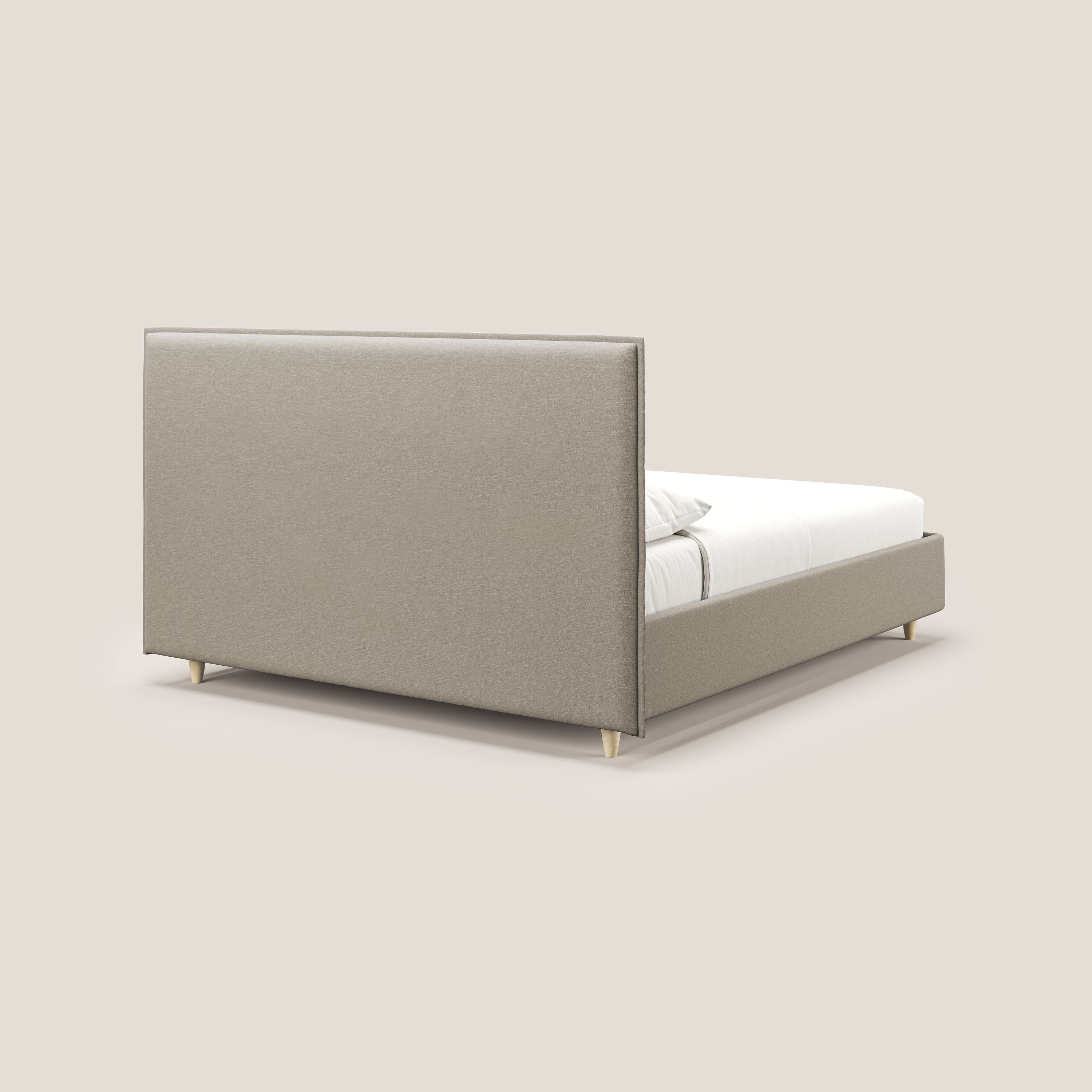 Costanza letto contenitore e sfoderabile in tessuto misto cotone impermeabile T13 panna - divani.store