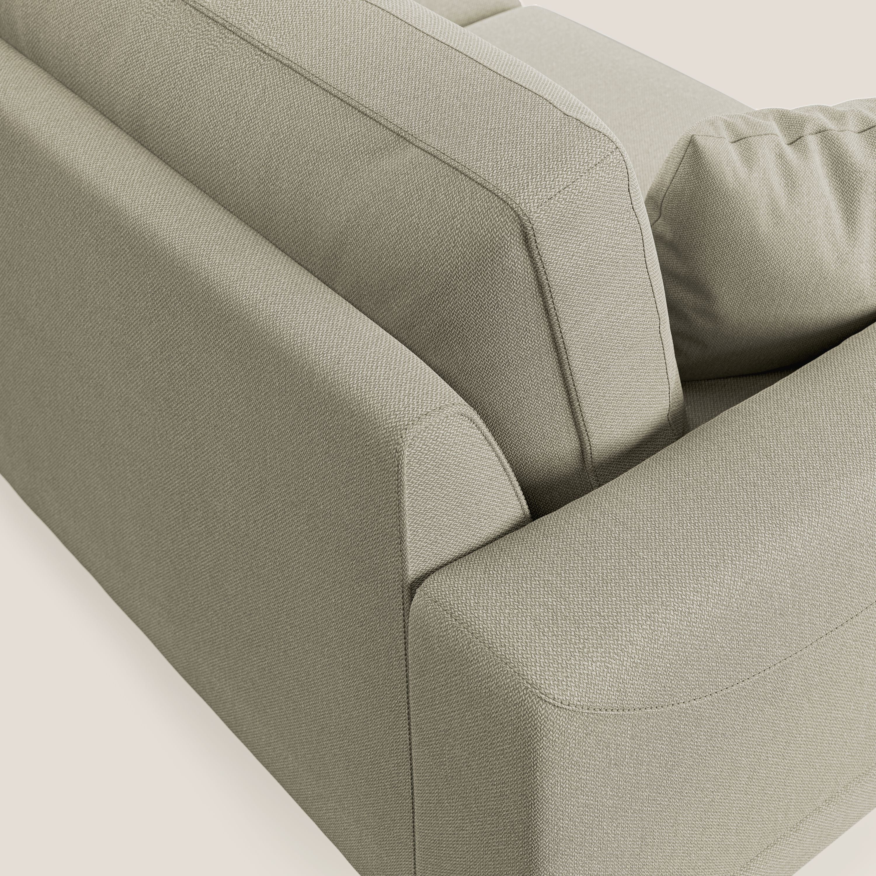 Dorian divano moderno in tessuto morbido antimacchia T05 panna - divani.store