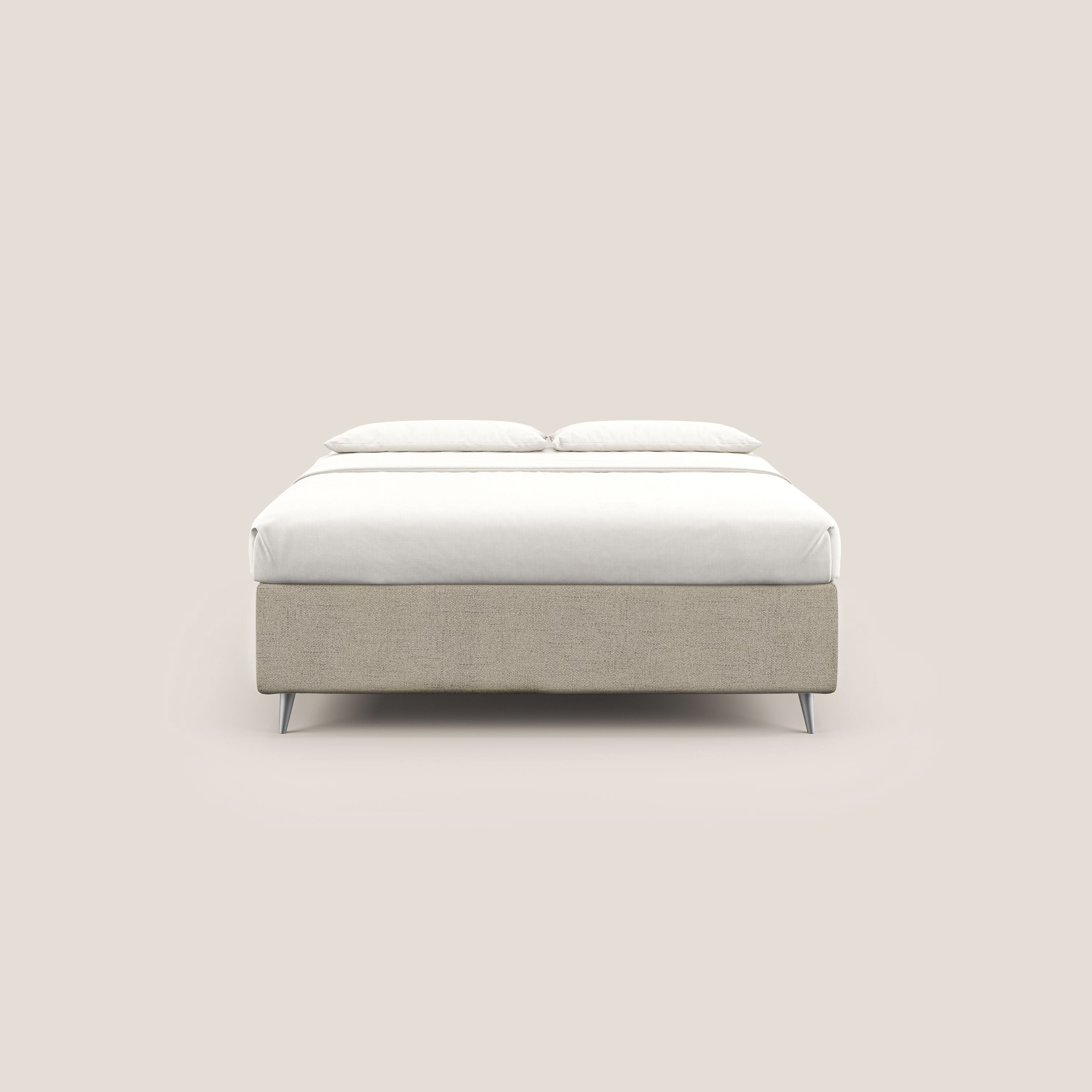 Febe sommier compatto con grande capienza del contenitore in tessuto impermeabile T03 beige - divani.store