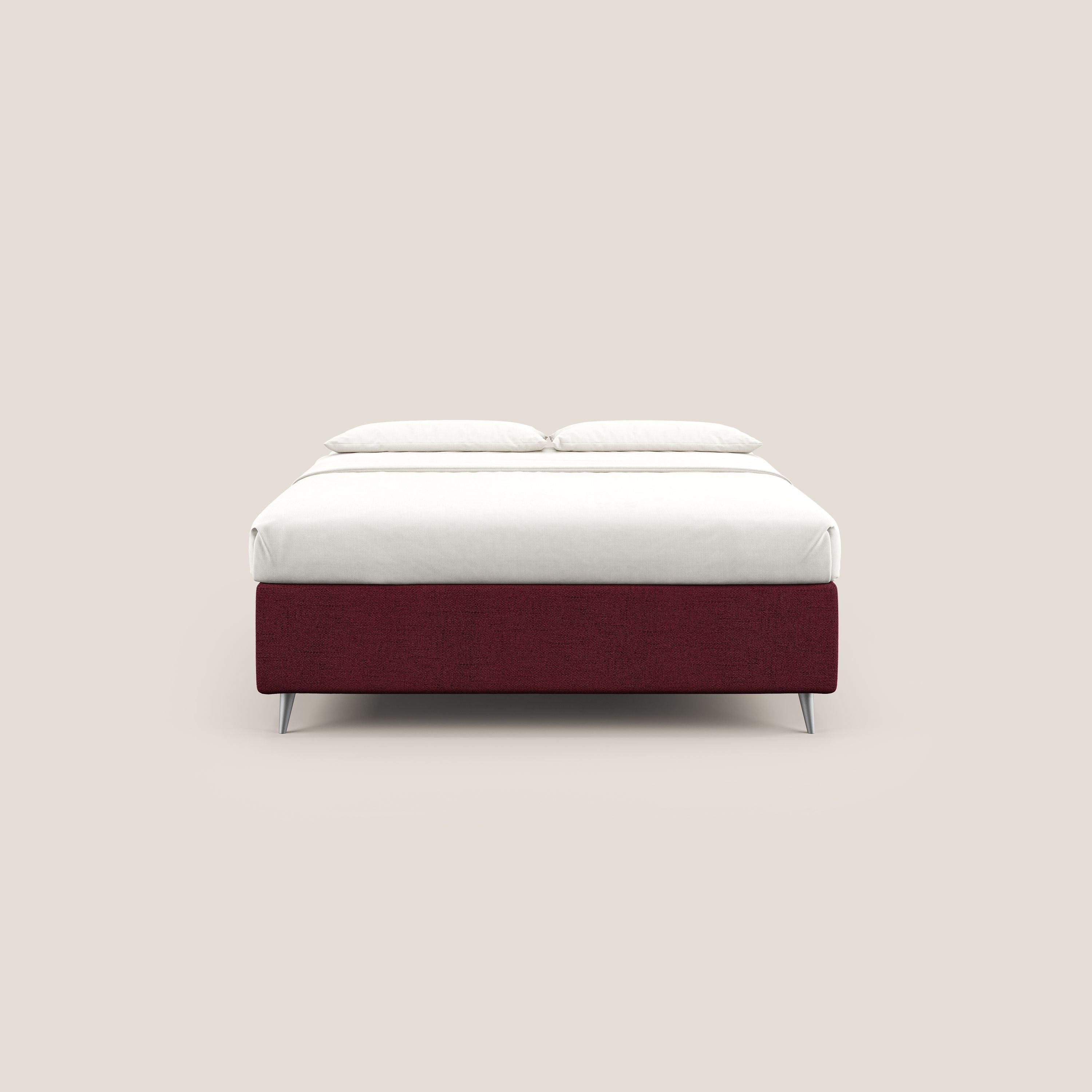Febe sommier compatto con grande capienza del contenitore in tessuto impermeabile T03 rosso - divani.store