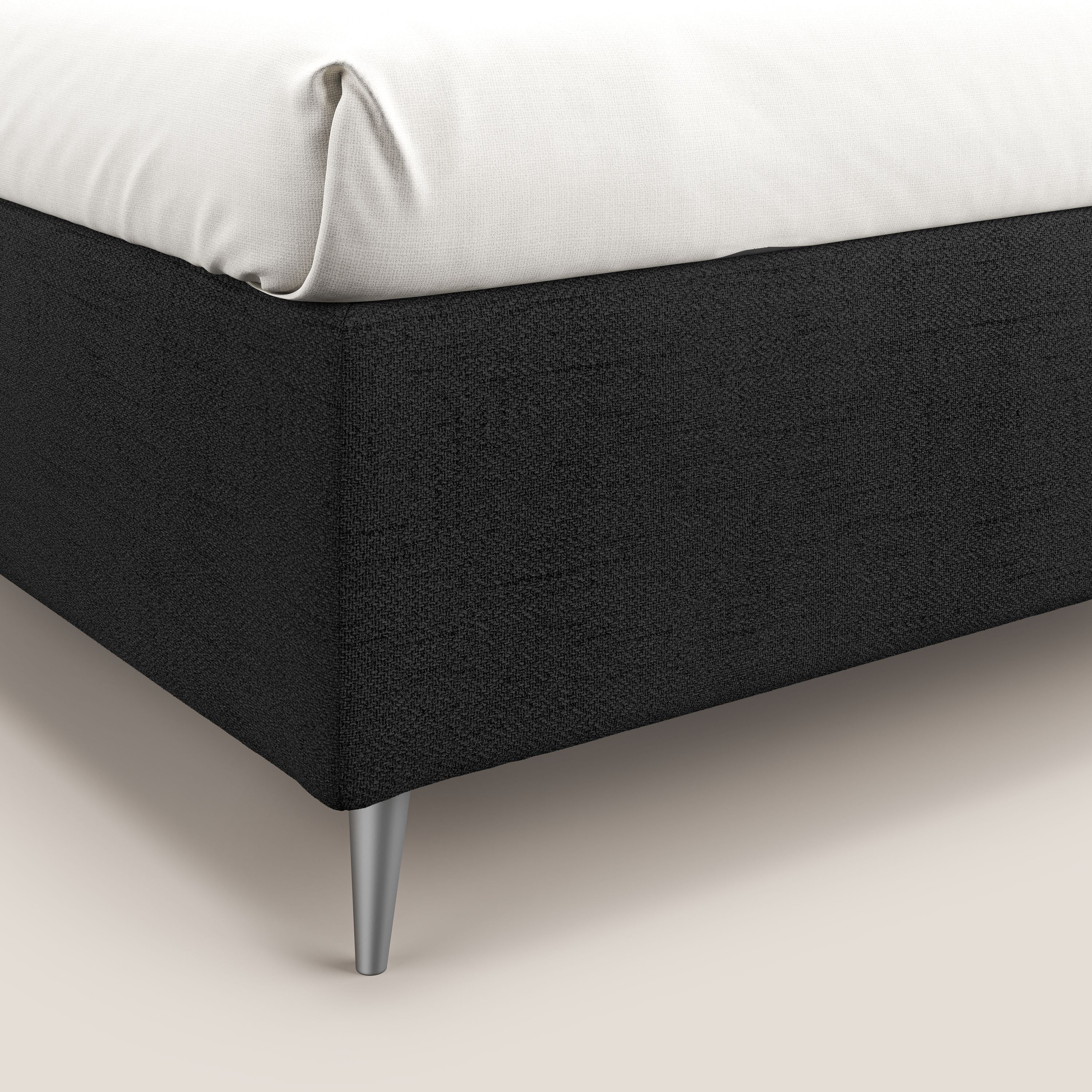 Febe sommier compatto con grande capienza del contenitore in tessuto impermeabile T03 antracite - divani.store