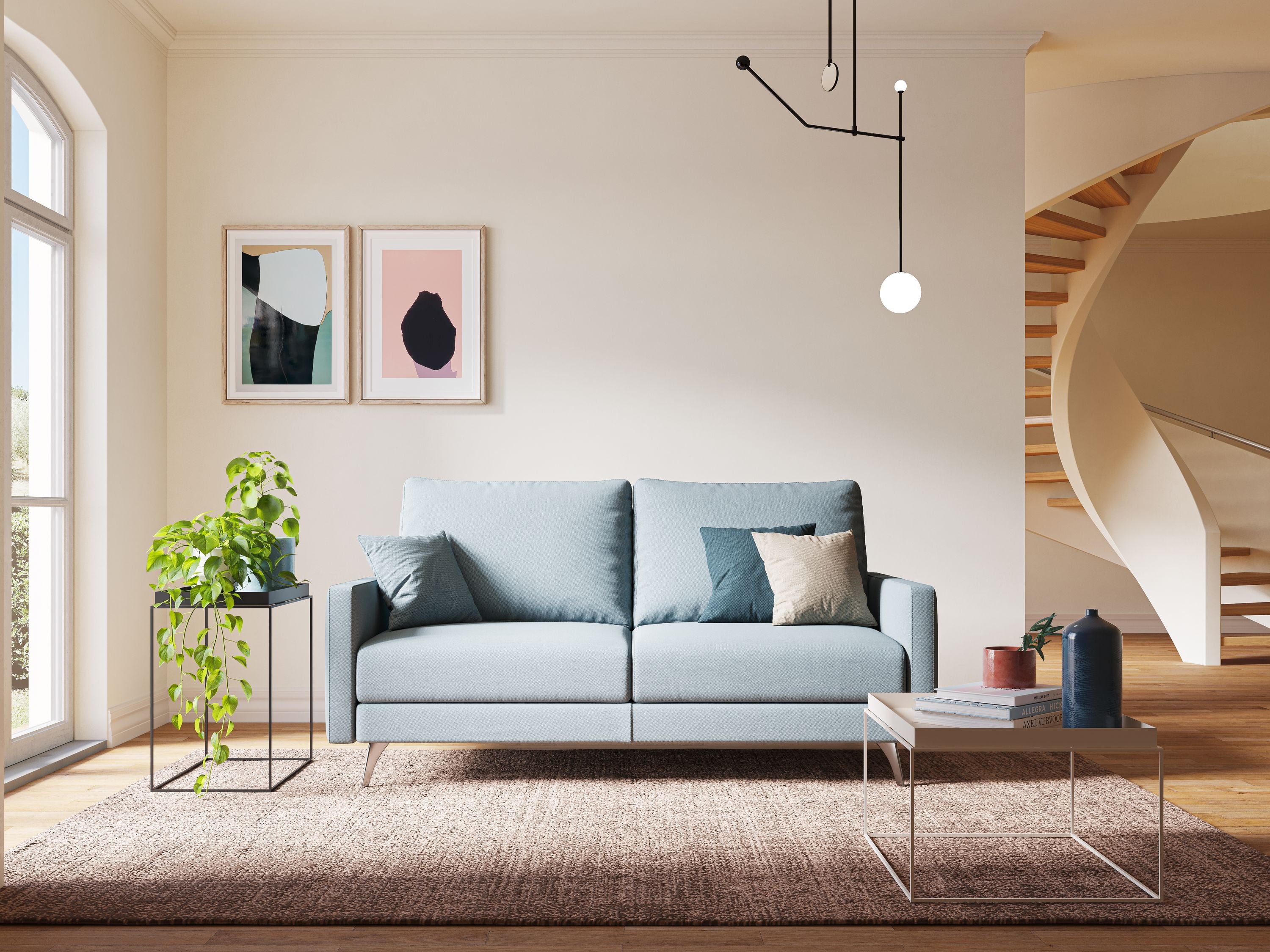 Klimt divano con sedute allungabili e schienali in piuma d'oca in tessuto smacchiabile T05 carta da zucchero - divani.store