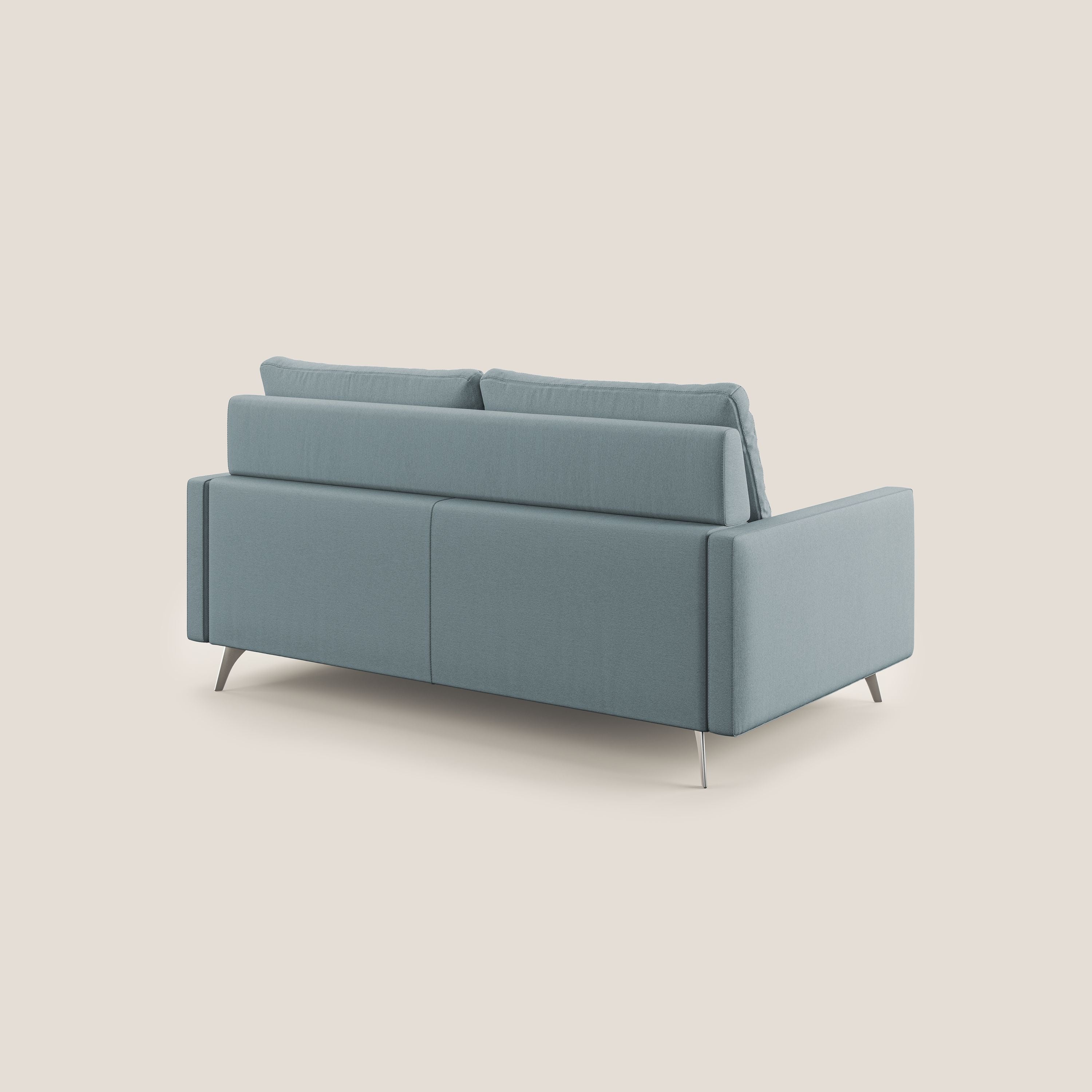 Klimt divano con sedute allungabili e schienali in piuma d'oca in tessuto smacchiabile T05 carta da zucchero - divani.store