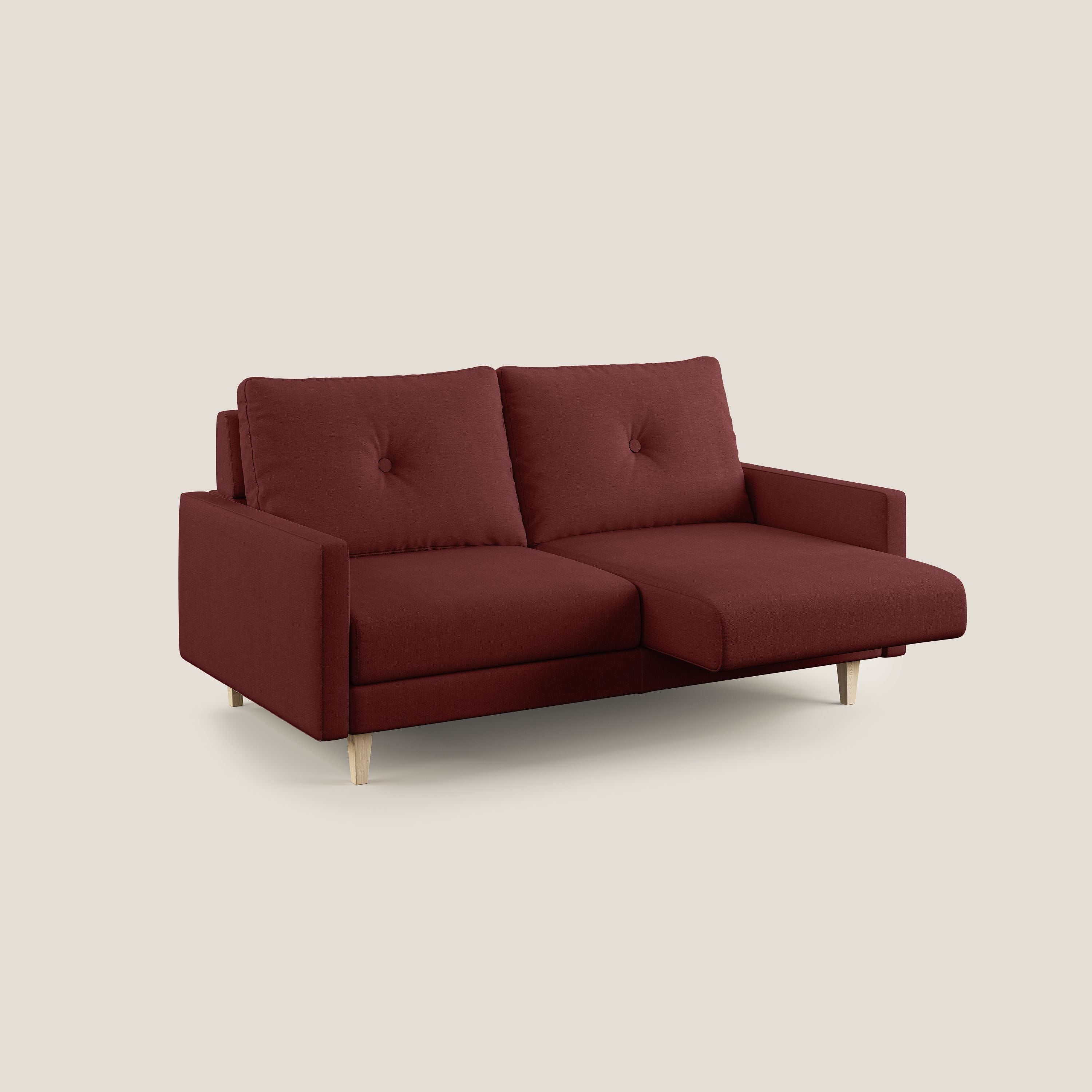 Matisse divano con sedute allungabili e schienali in piuma d'oca in tessuto smacchiabile T17 - divani.store