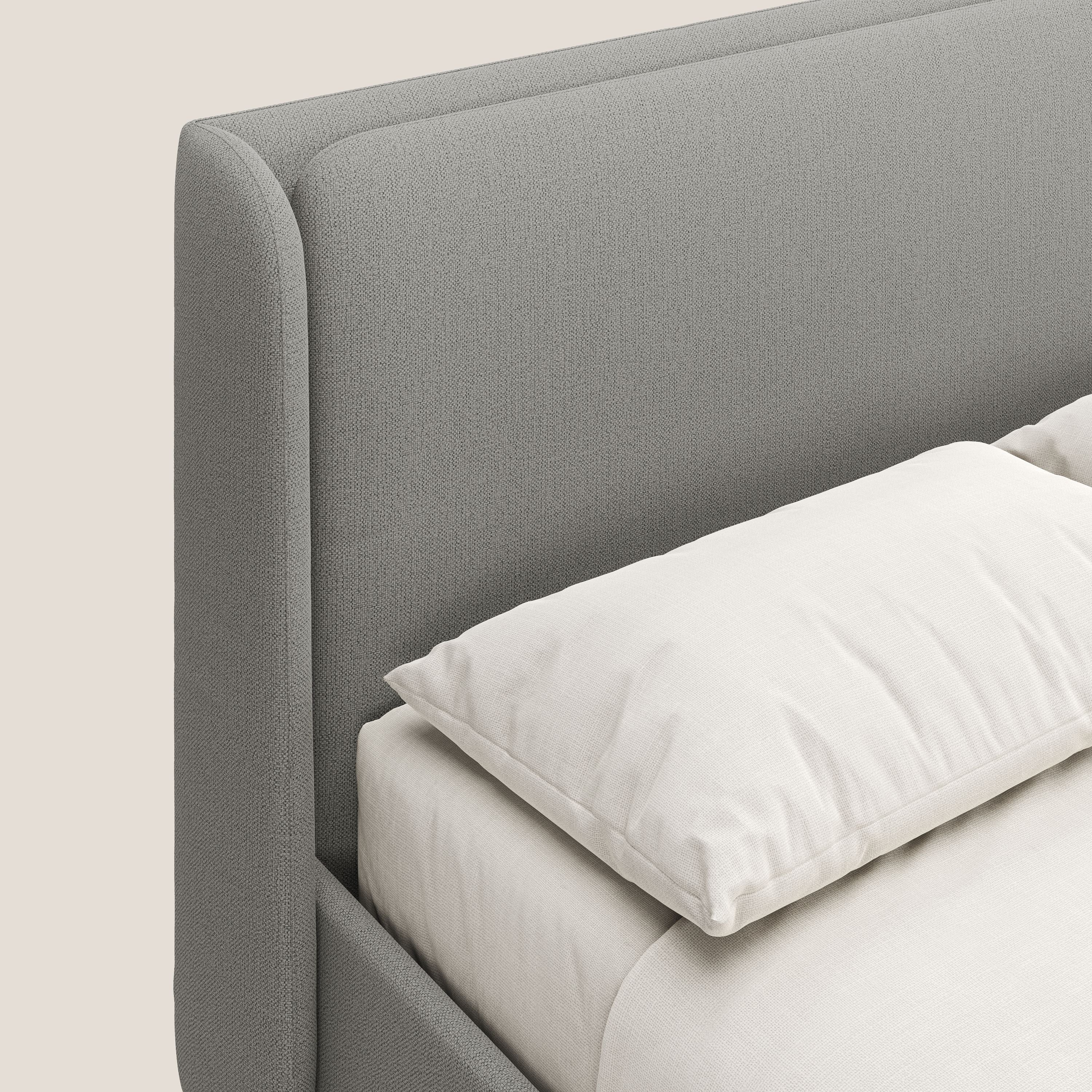 Nadine letto contenitore di design e comfort Italiano in tessuto impermeabile T19 beige - divani.store