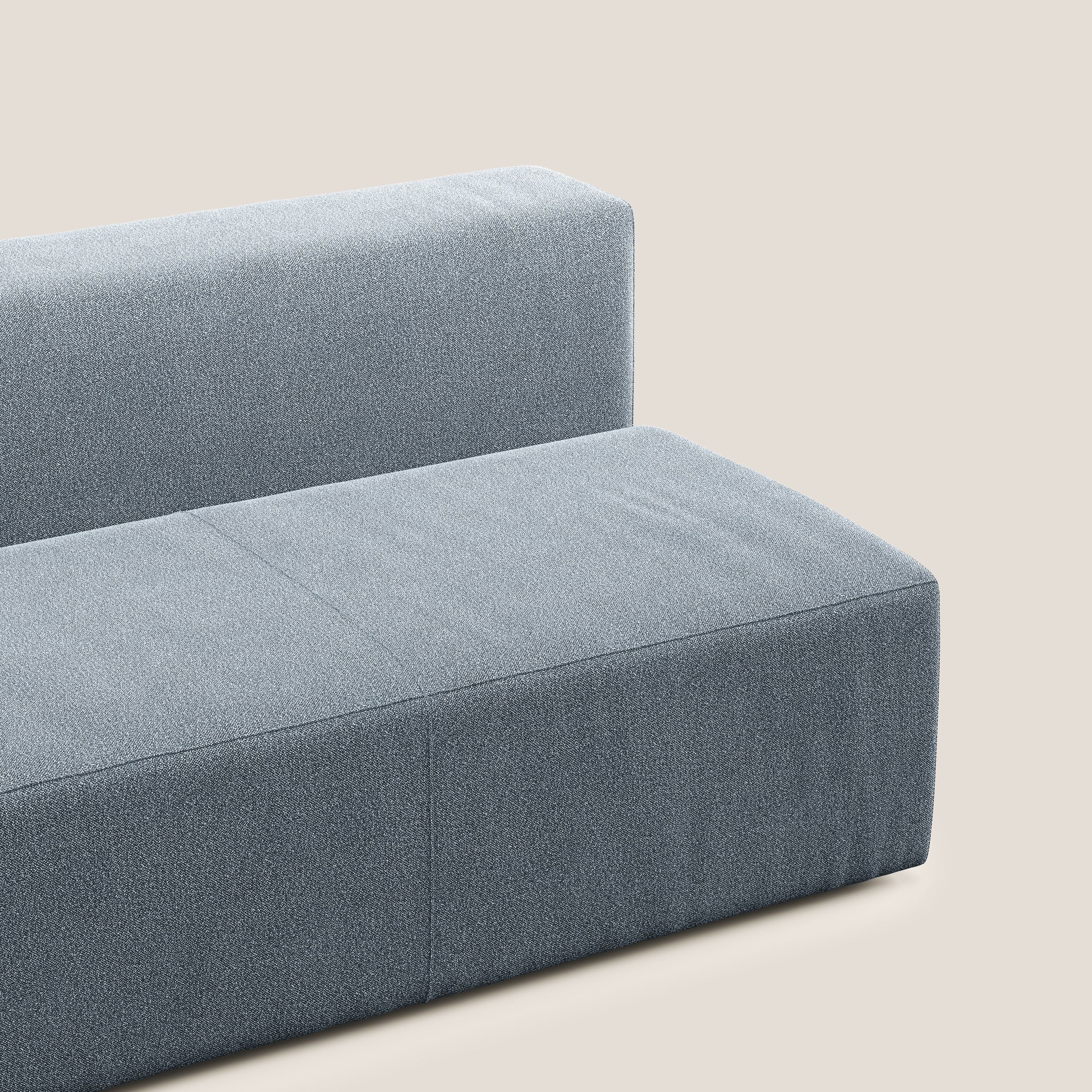 Nettuno modulo centrale maxi in morbido tessuto bouclè T07 carta da zucchero - divani.store