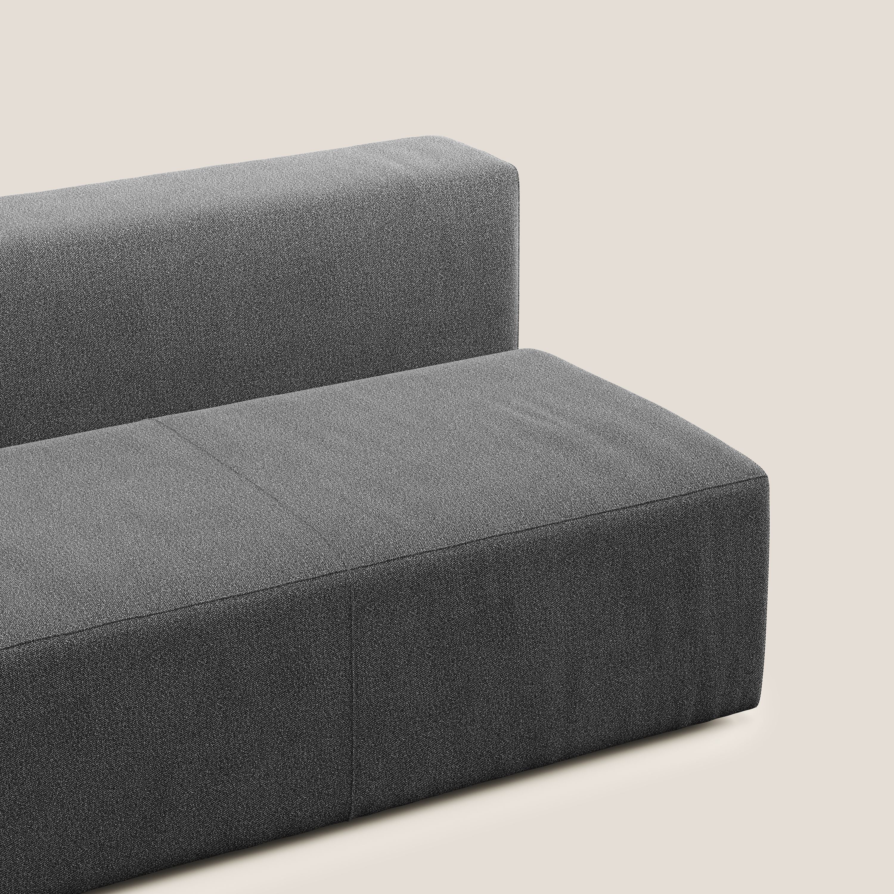 Nettuno elemento maxi 180 cm in morbido bouclè impermeabile T07 ANTRACITE - divani.store