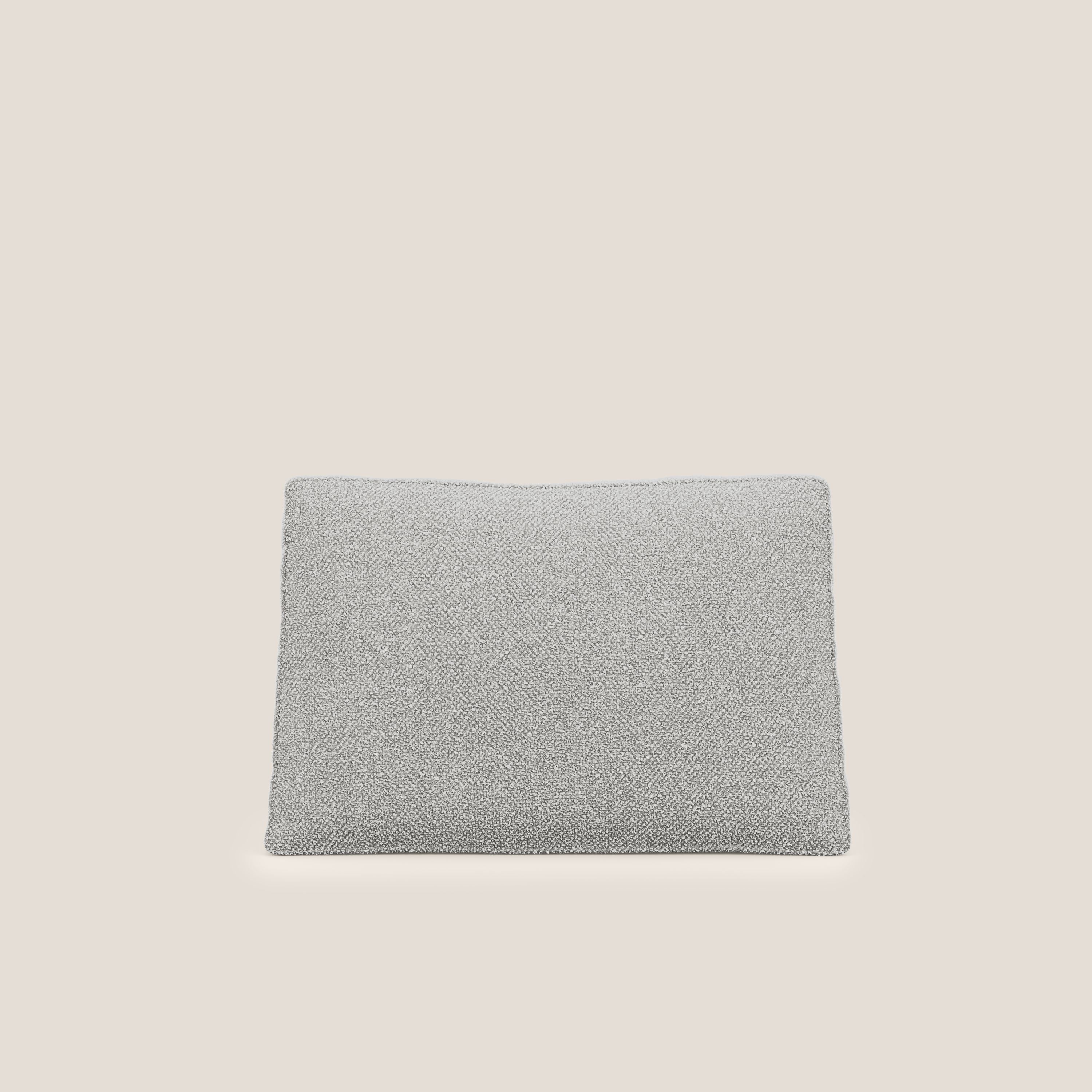 Nettuno cuscino schienale realizzato in tessuto bouclè impermeabile T07 grigio - divani.store