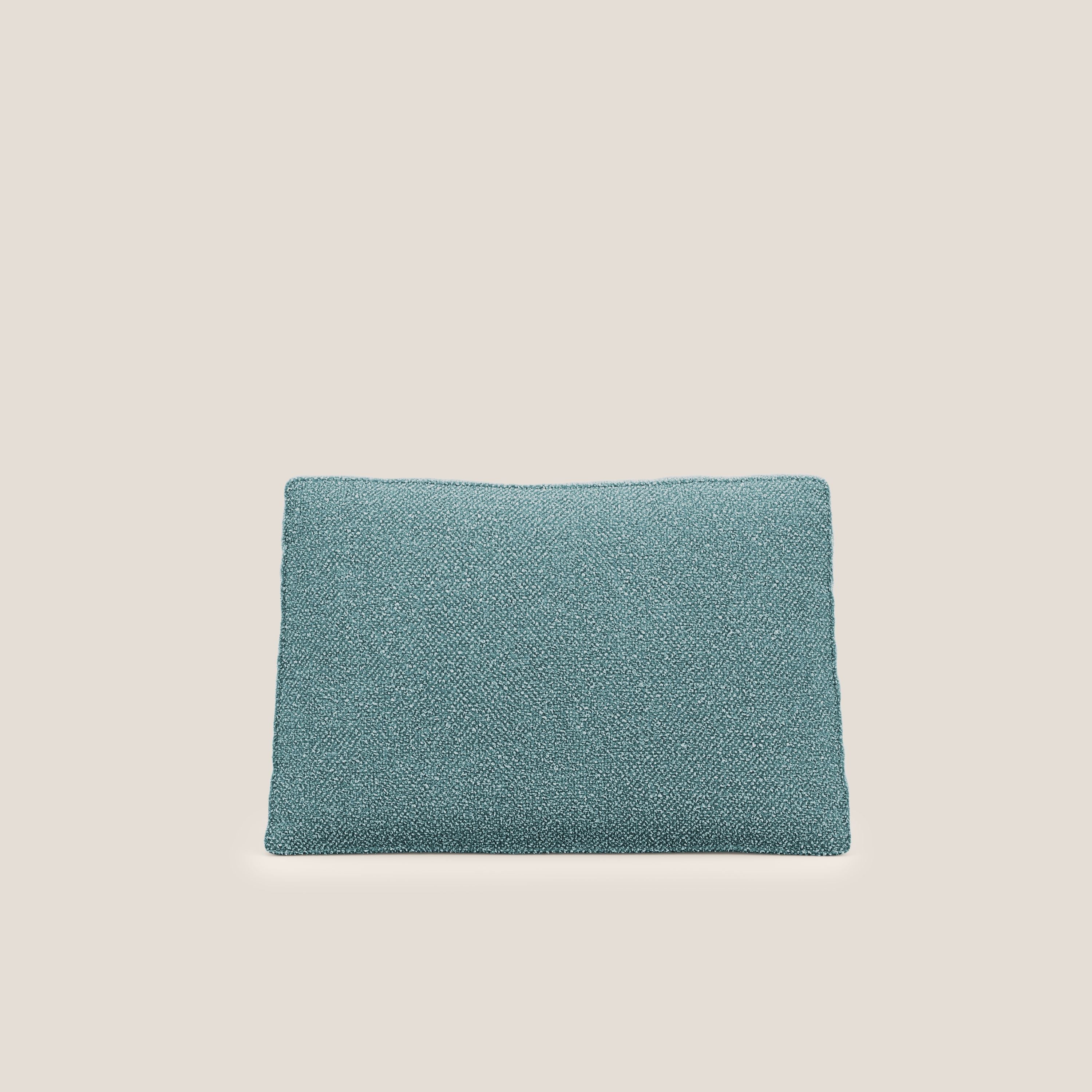 Nettuno cuscino schienale realizzato in tessuto bouclè impermeabile T07 azzurro - divani.store