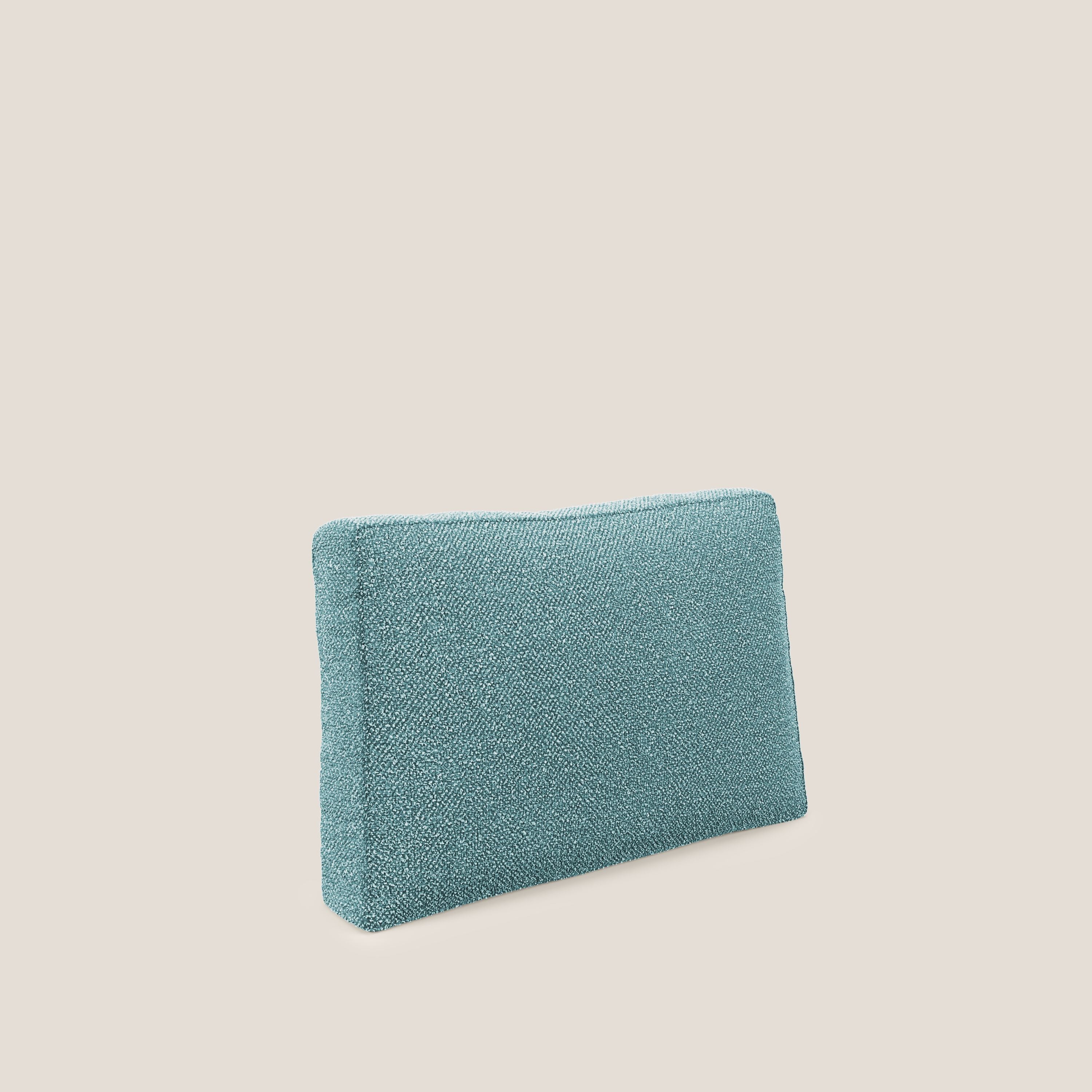 Nettuno cuscino schienale realizzato in tessuto bouclè impermeabile T07 azzurro - divani.store