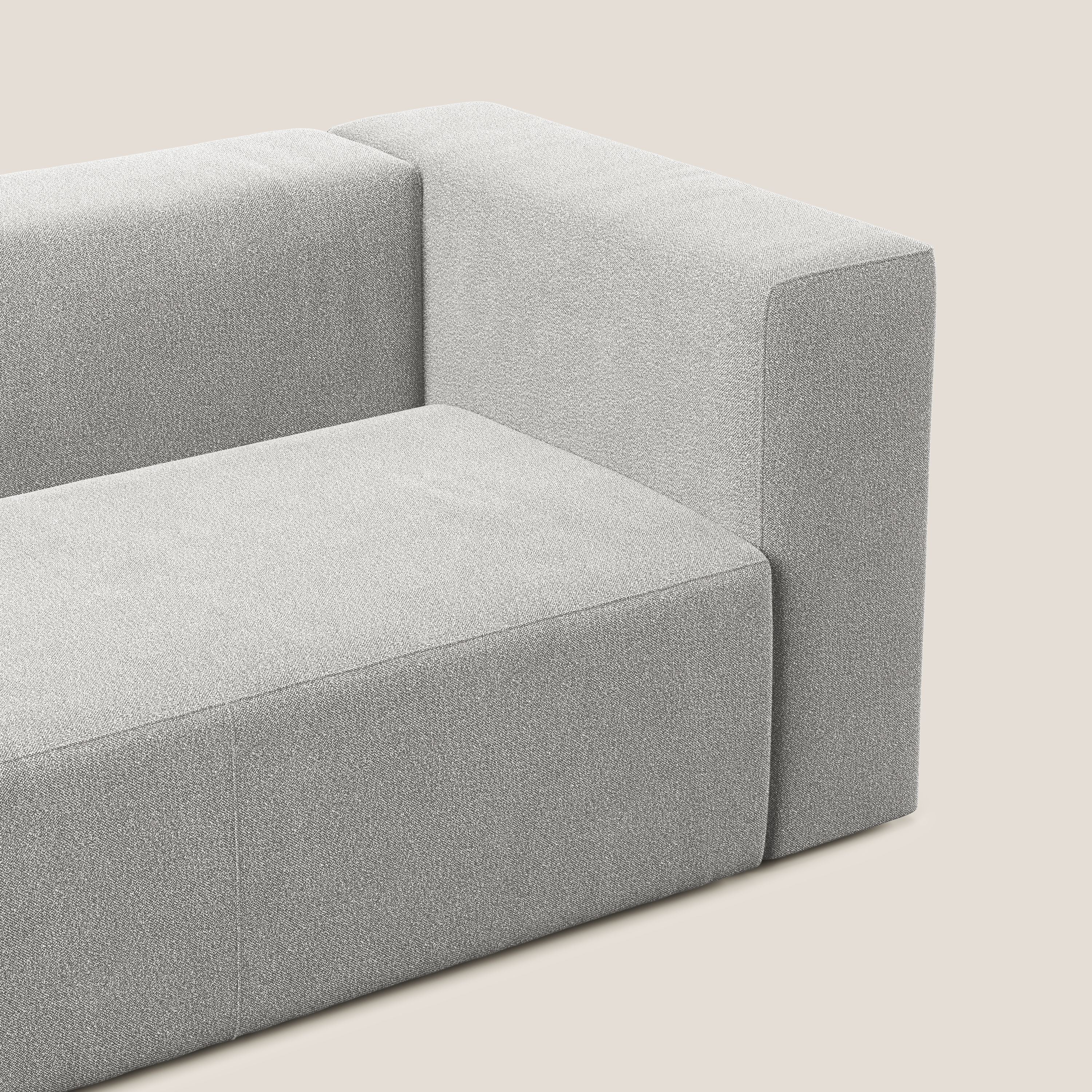 Nettuno modulo angolo/laterale maxi in morbido tessuto bouclè T07 grigio - divani.store