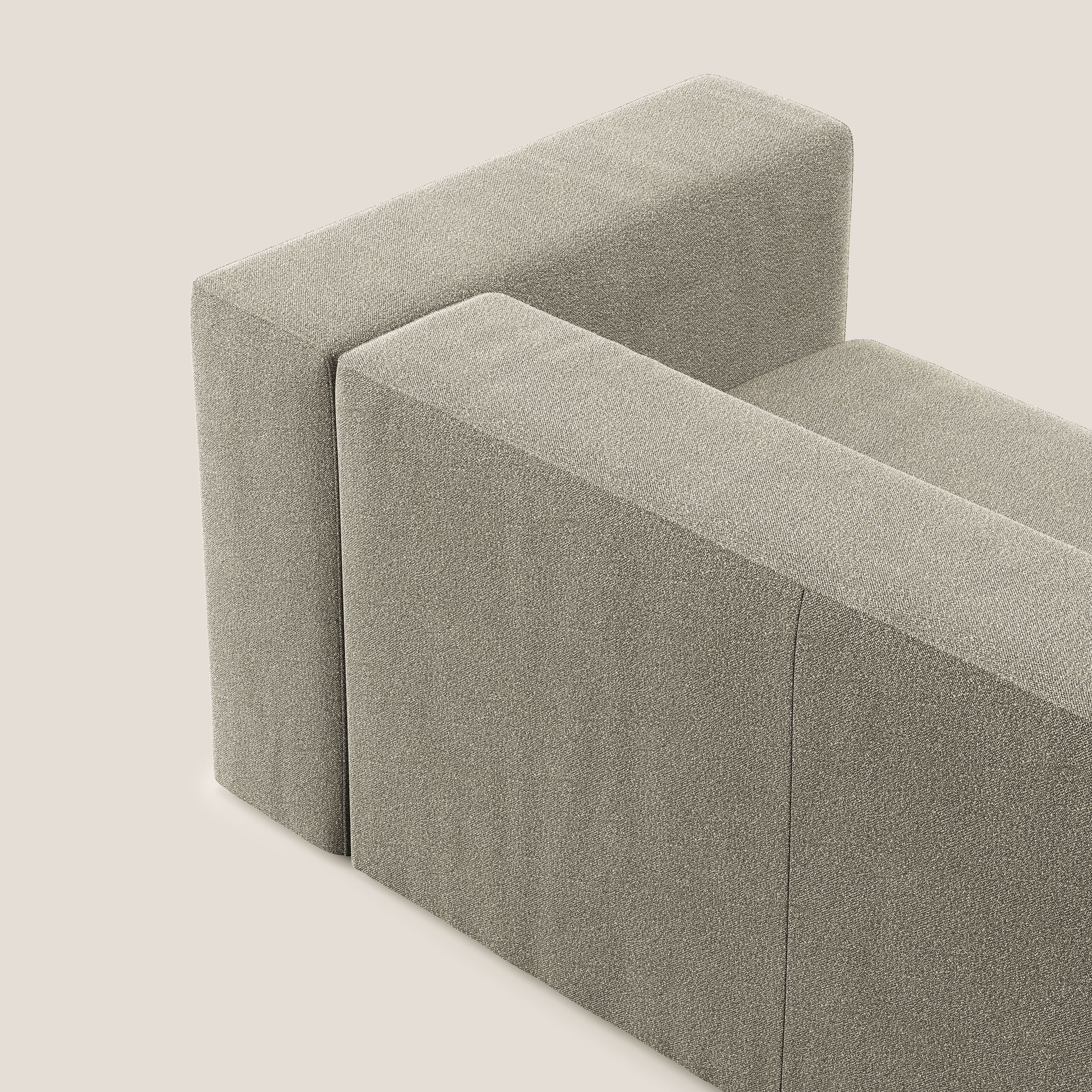 Nettuno modulo angolo/laterale maxi in morbido tessuto bouclè T07 beige - divani.store
