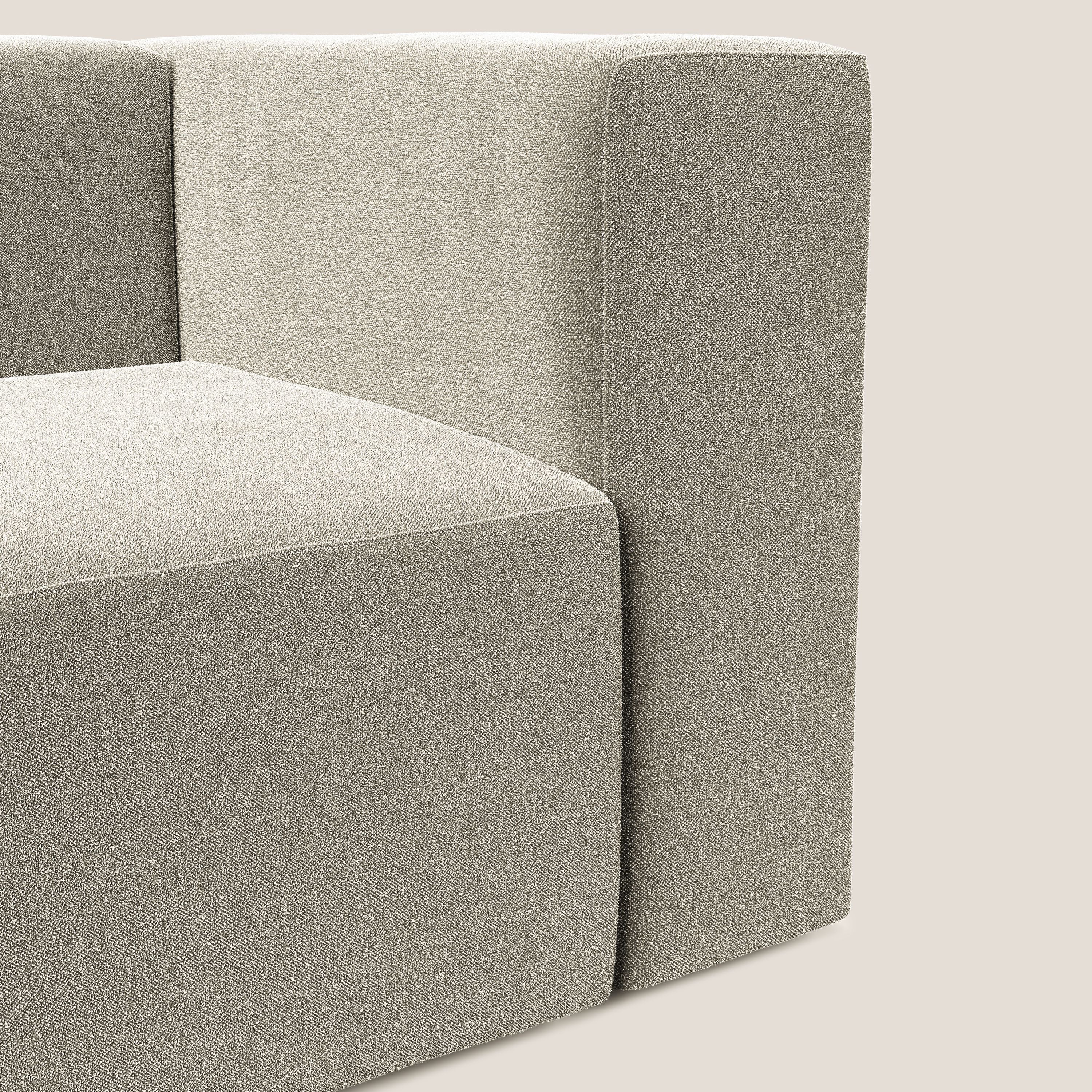Nettuno modulo angolo/laterale in morbido tessuto bouclè T07 beige - divani.store