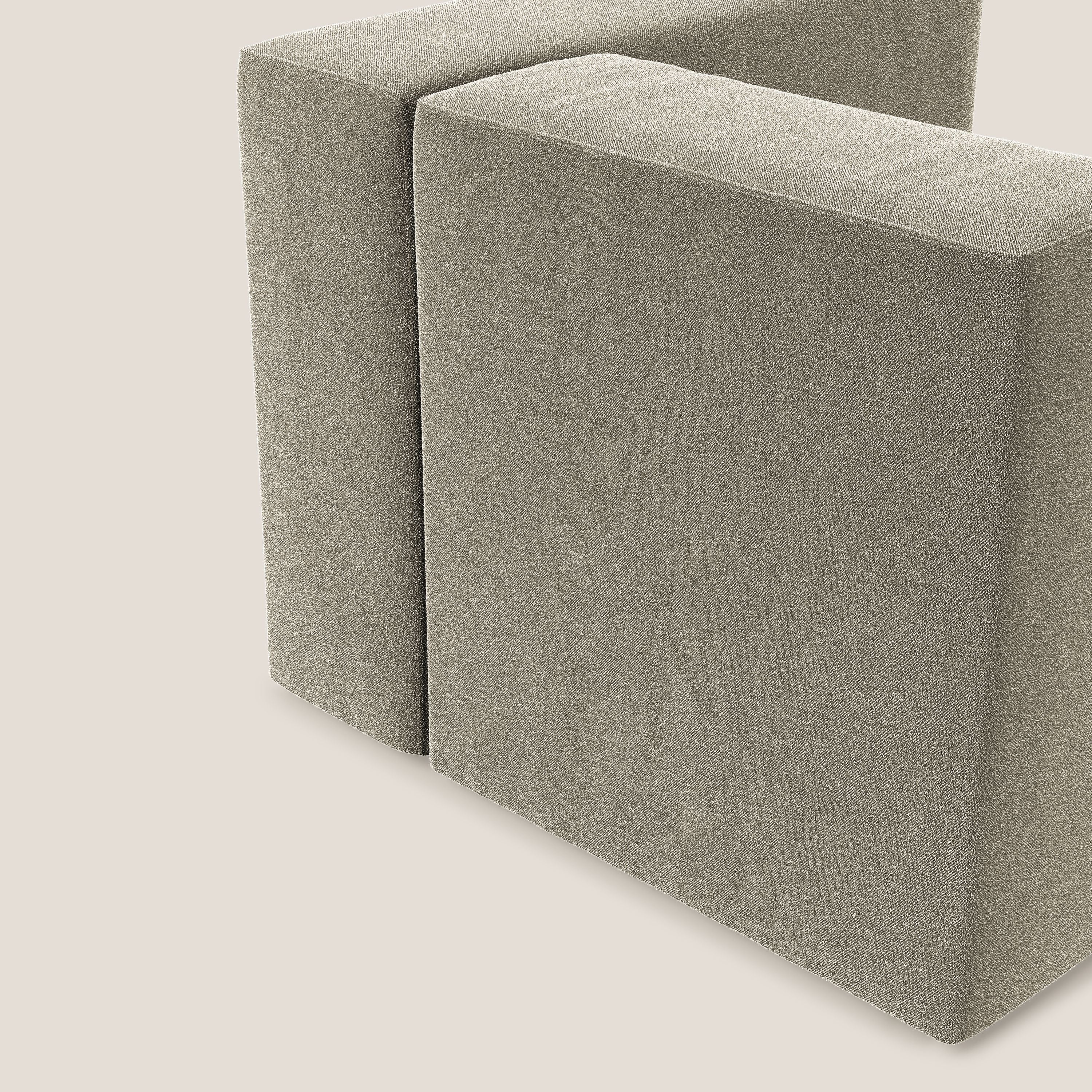 Nettuno modulo angolo/laterale in morbido tessuto bouclè T07 beige - divani.store