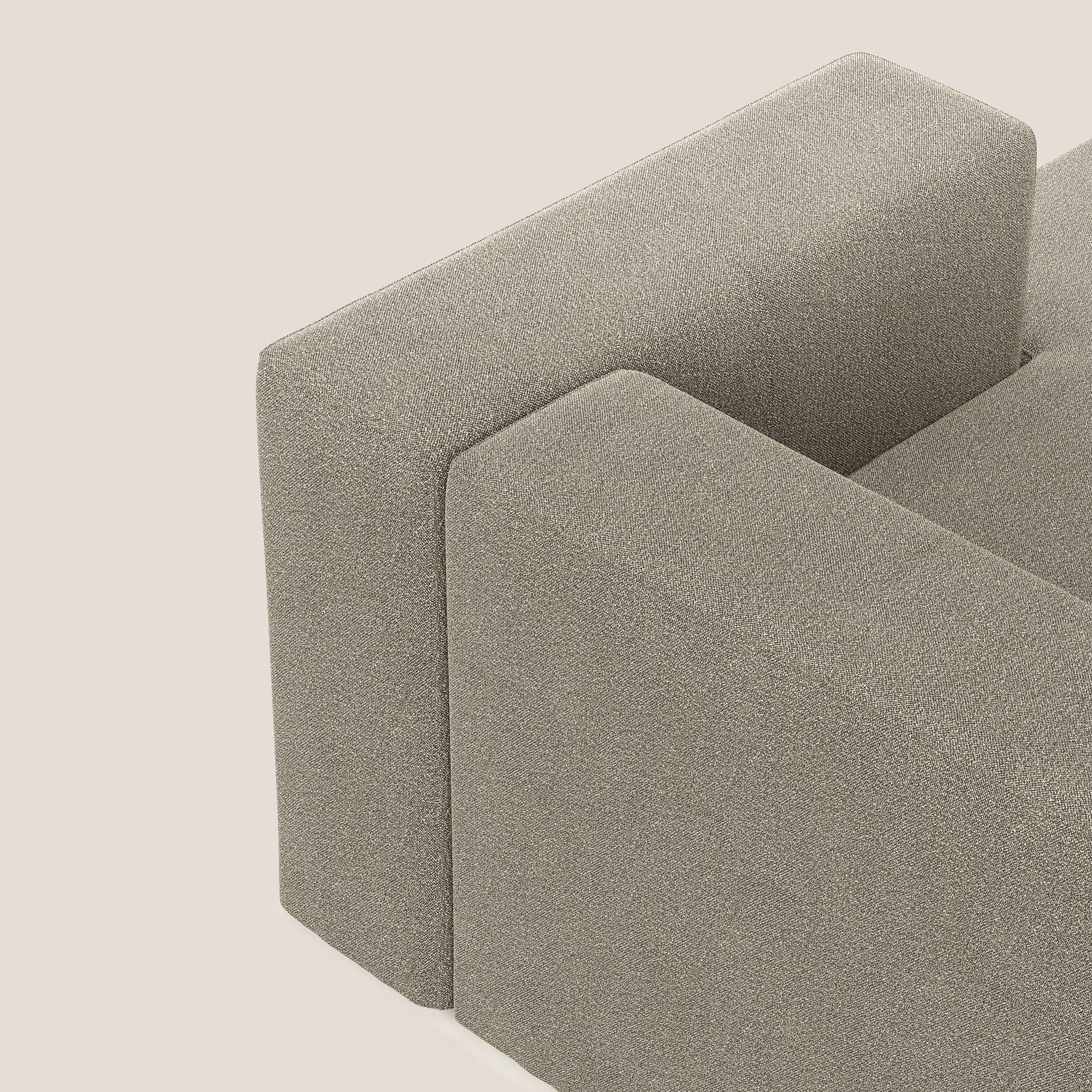 Nettuno modulo chaise longue in morbido tessuto bouclè T07 beige - divani.store