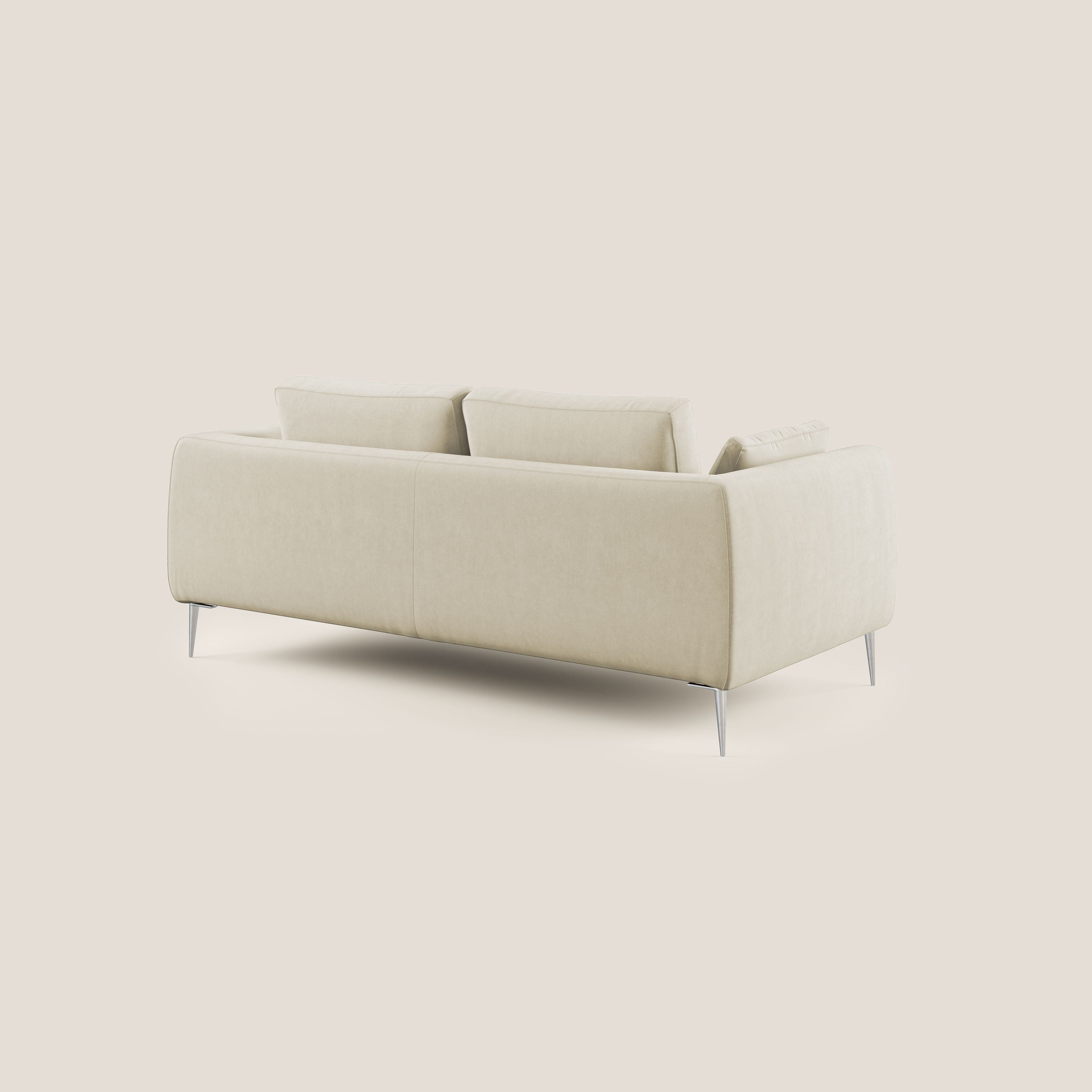 Plano divano moderno in microfibra tecnica smacchiabile T11 panna - divani.store
