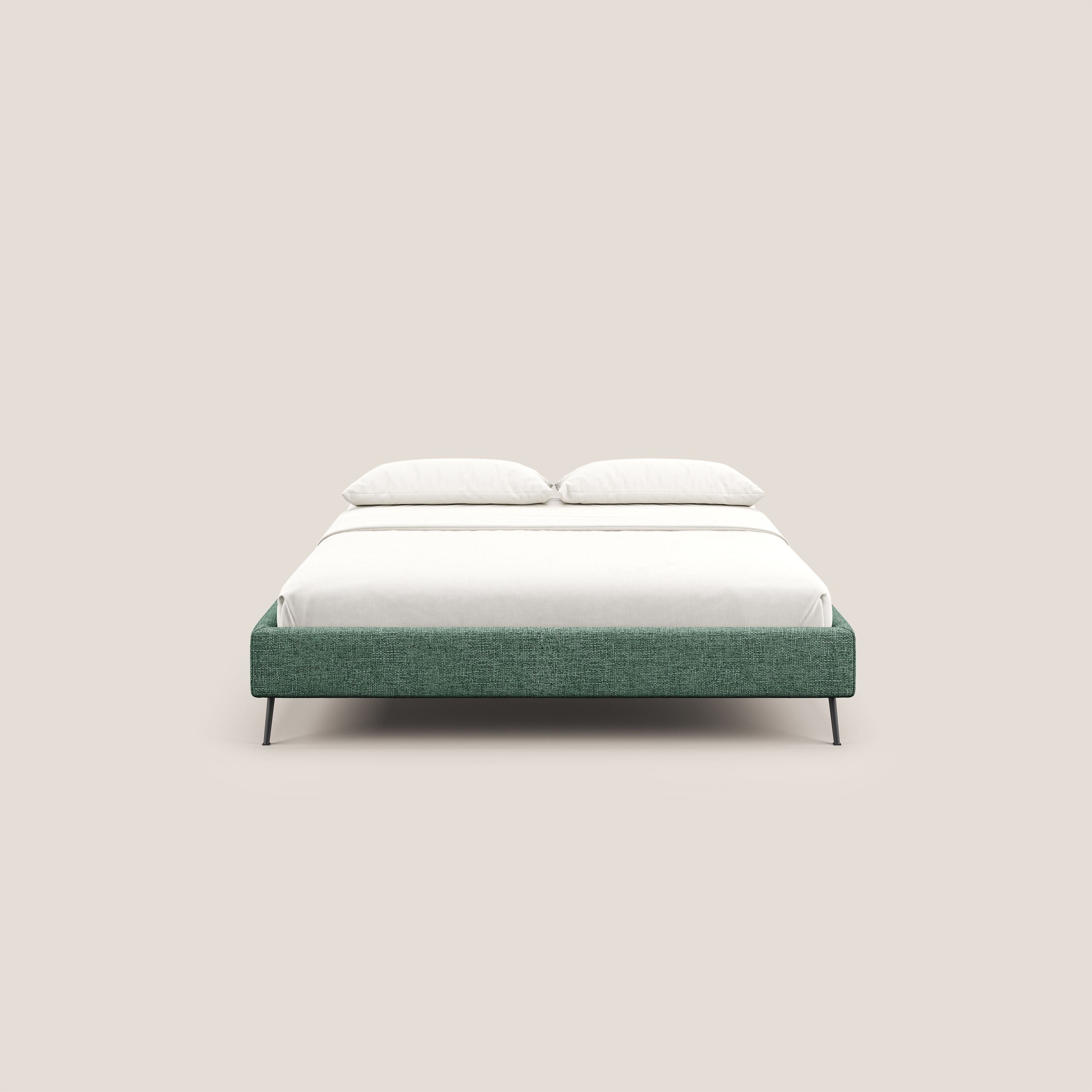 Steve sommier giroletto piedi alti in tessuto impermeabile T10 salvia - divani.store