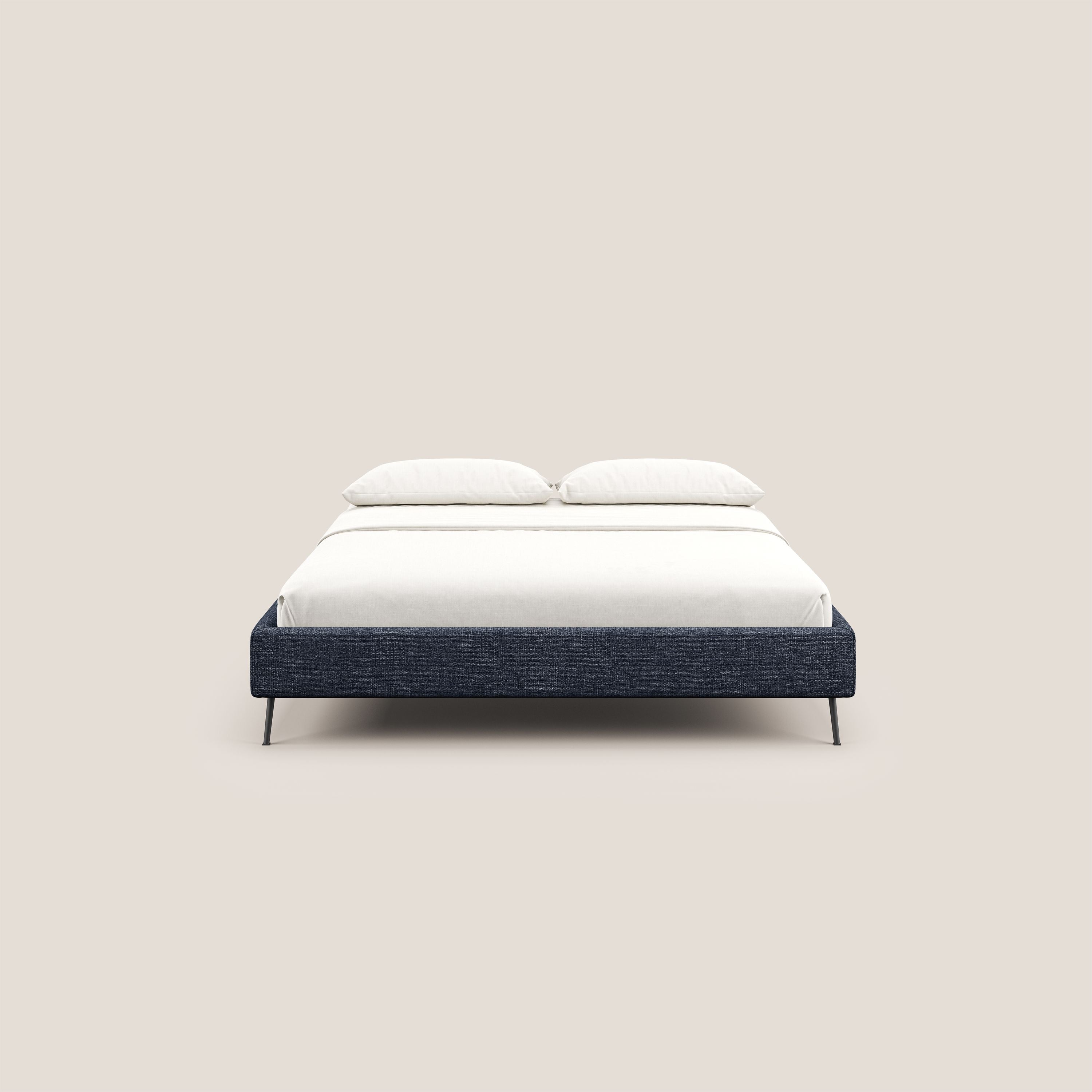 Steve sommier giroletto piedi alti in tessuto impermeabile T10 blu - divani.store