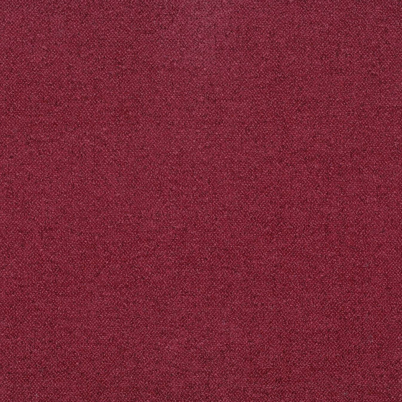 Lunor Fauteuil relax avec pouf en tissu bouclé imperméable T07 rouge