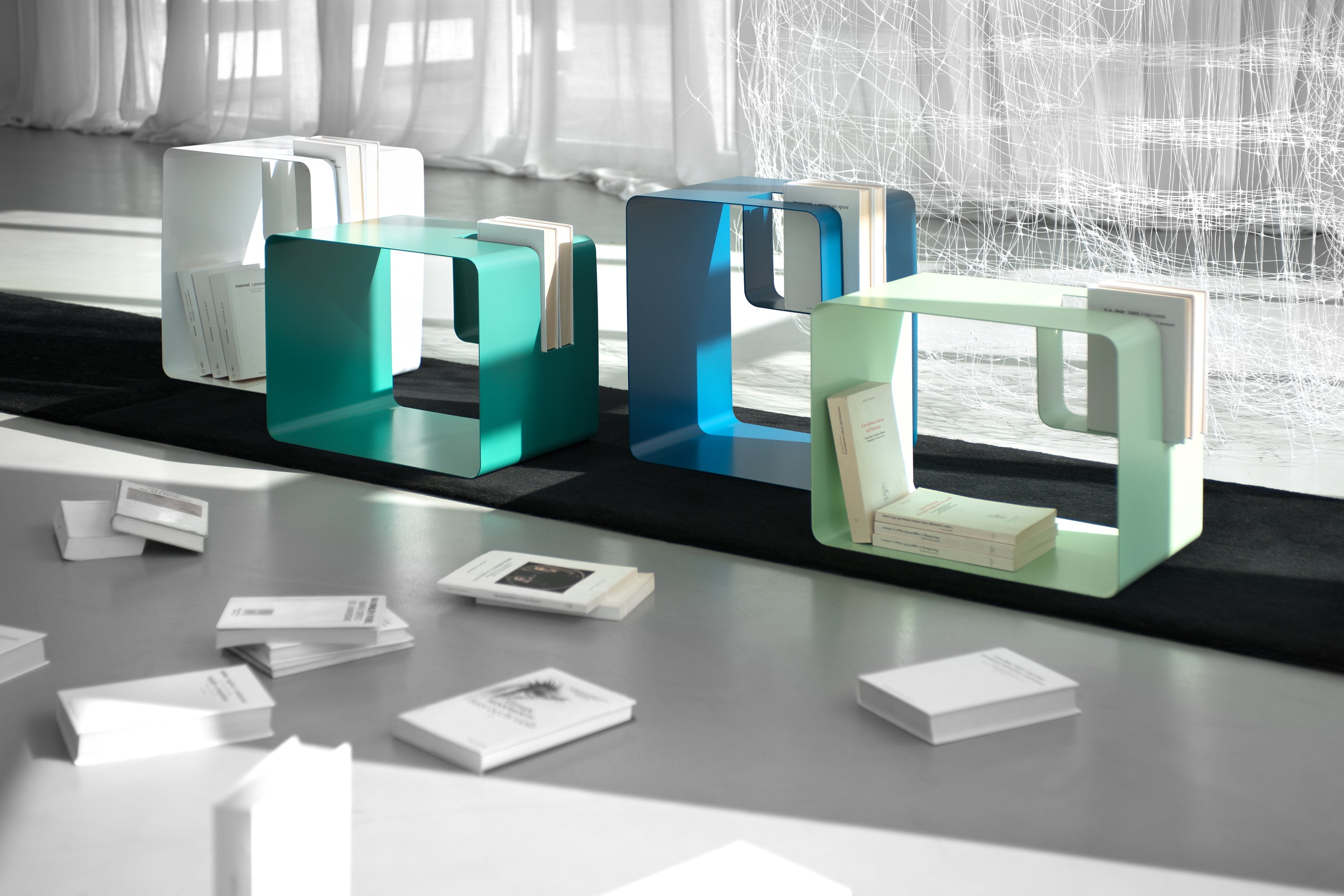 Libris tavolino portariviste da salotto in metallo - divani.store