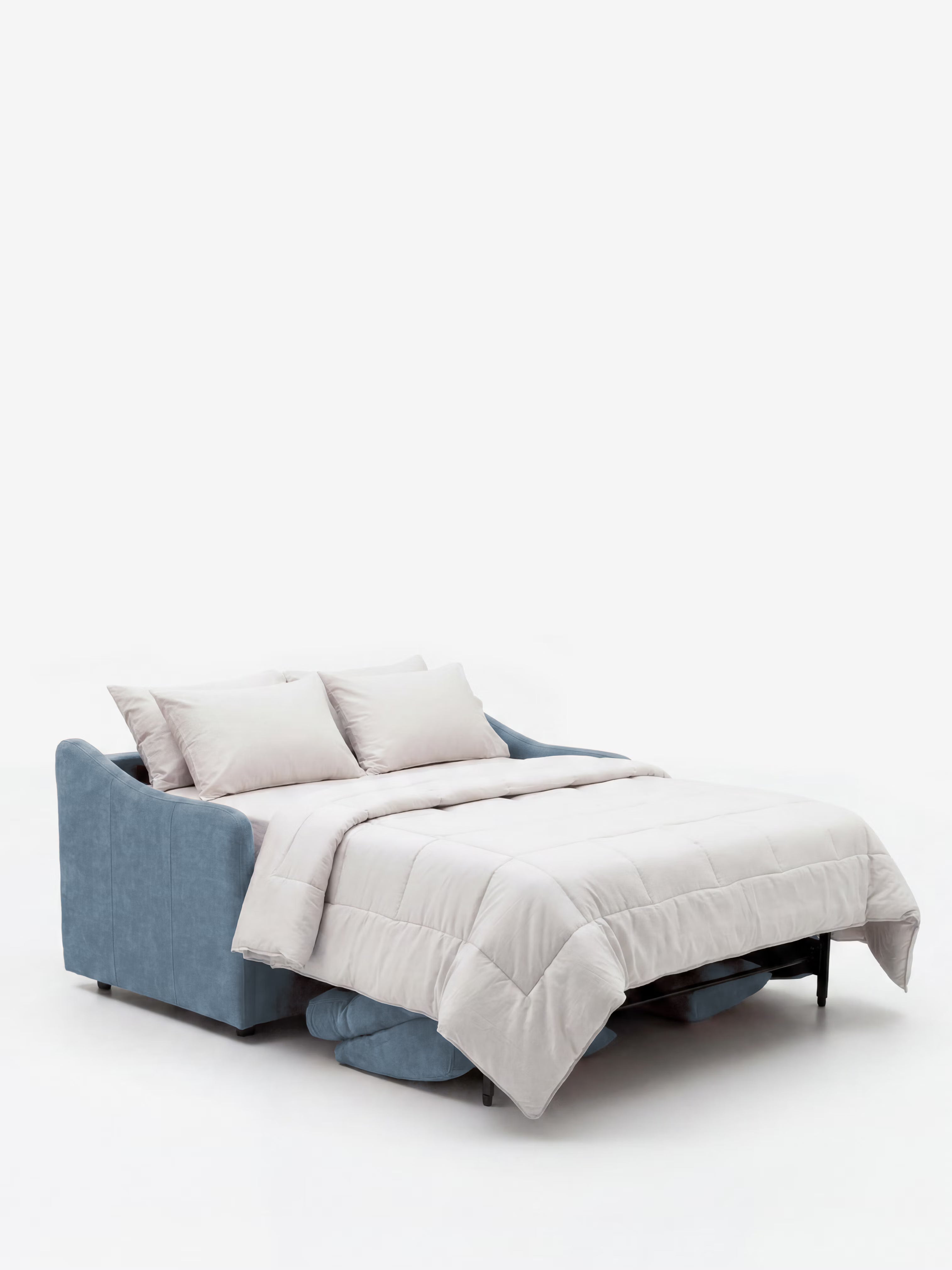 Lodovico Canapé-lit 3 places avec matelas HAUT 20 cm en tissu détachant certifié Oeko-Tex