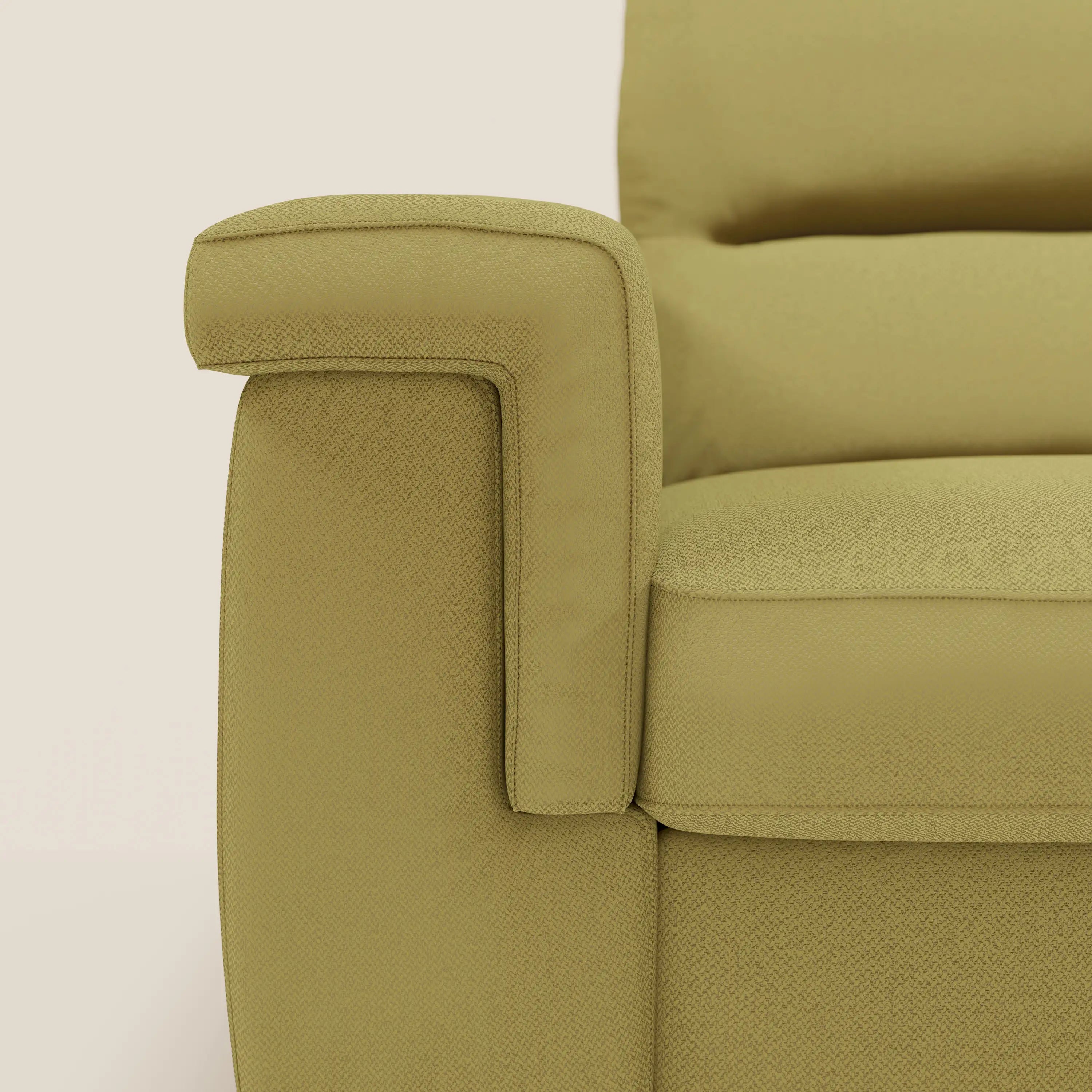 Magnolia canapé d'angle convertible avec méridienne coffre - matelas H 18cm en tissu détachable T05