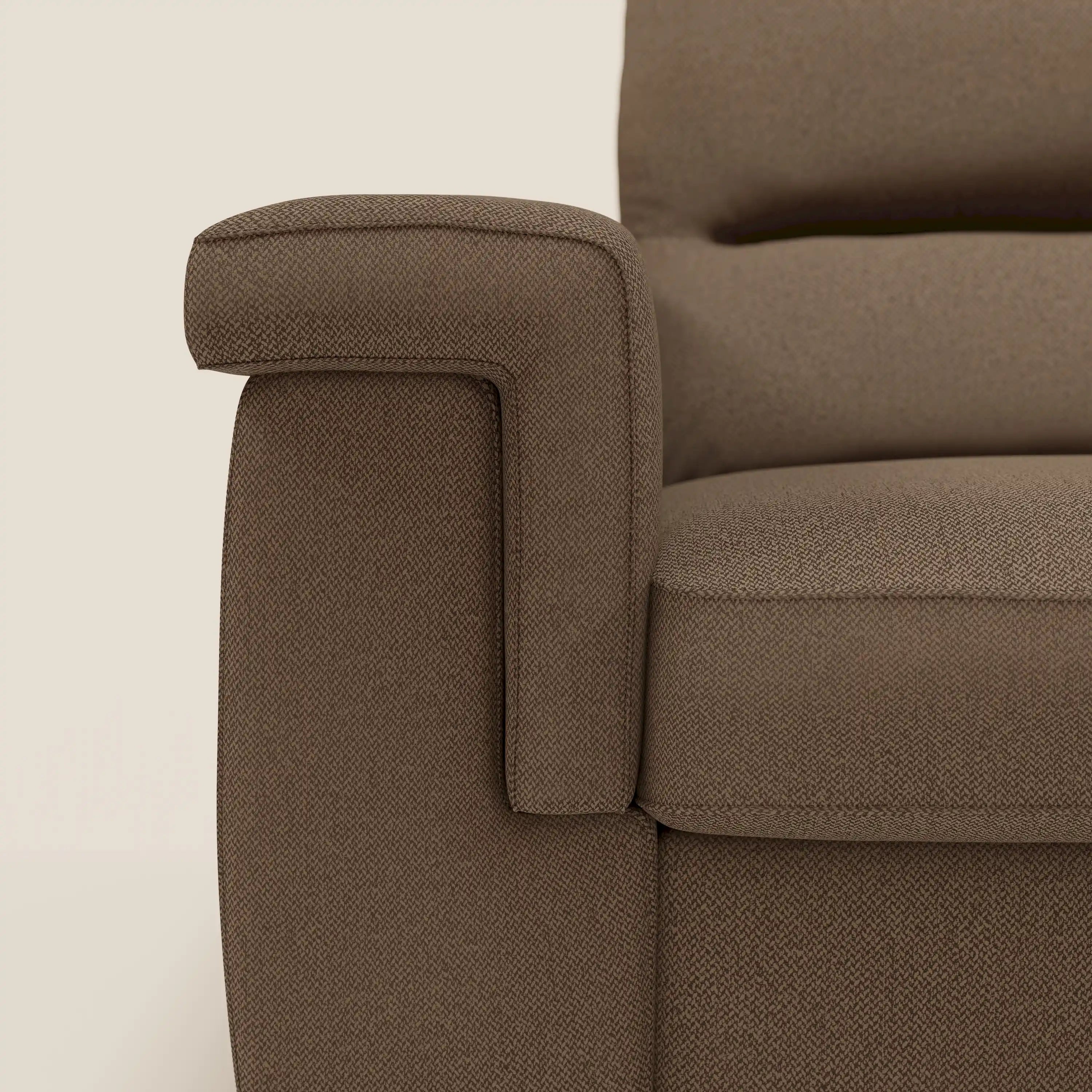 Magnolia canapé d'angle convertible avec méridienne coffre - matelas H 18cm en tissu détachable T05