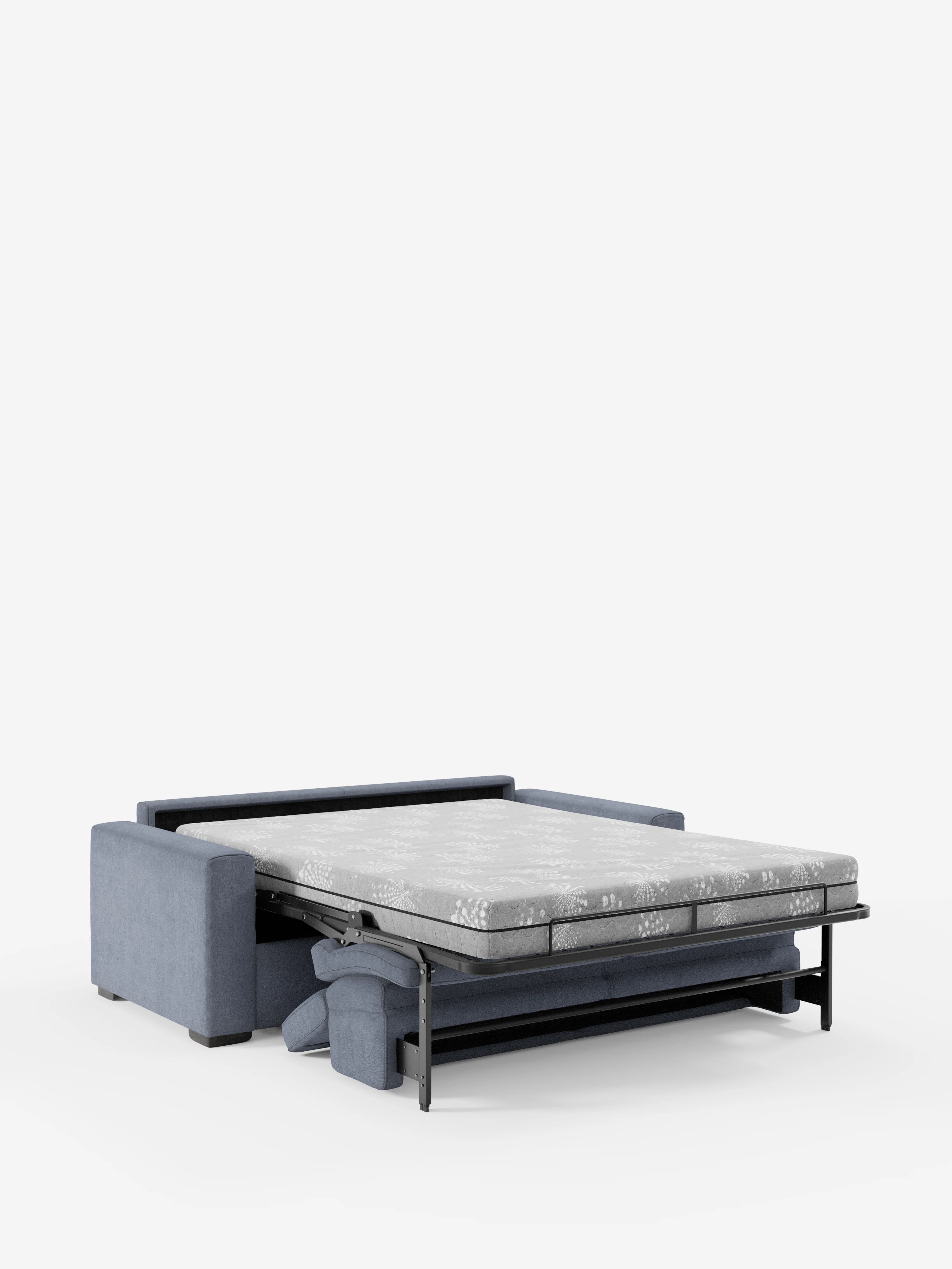 Maximus Divano letto 3 posti e materasso ALTO 20 cm - Poggiatesta reclinabili in tessuto smacchiabile Oeko-Tex