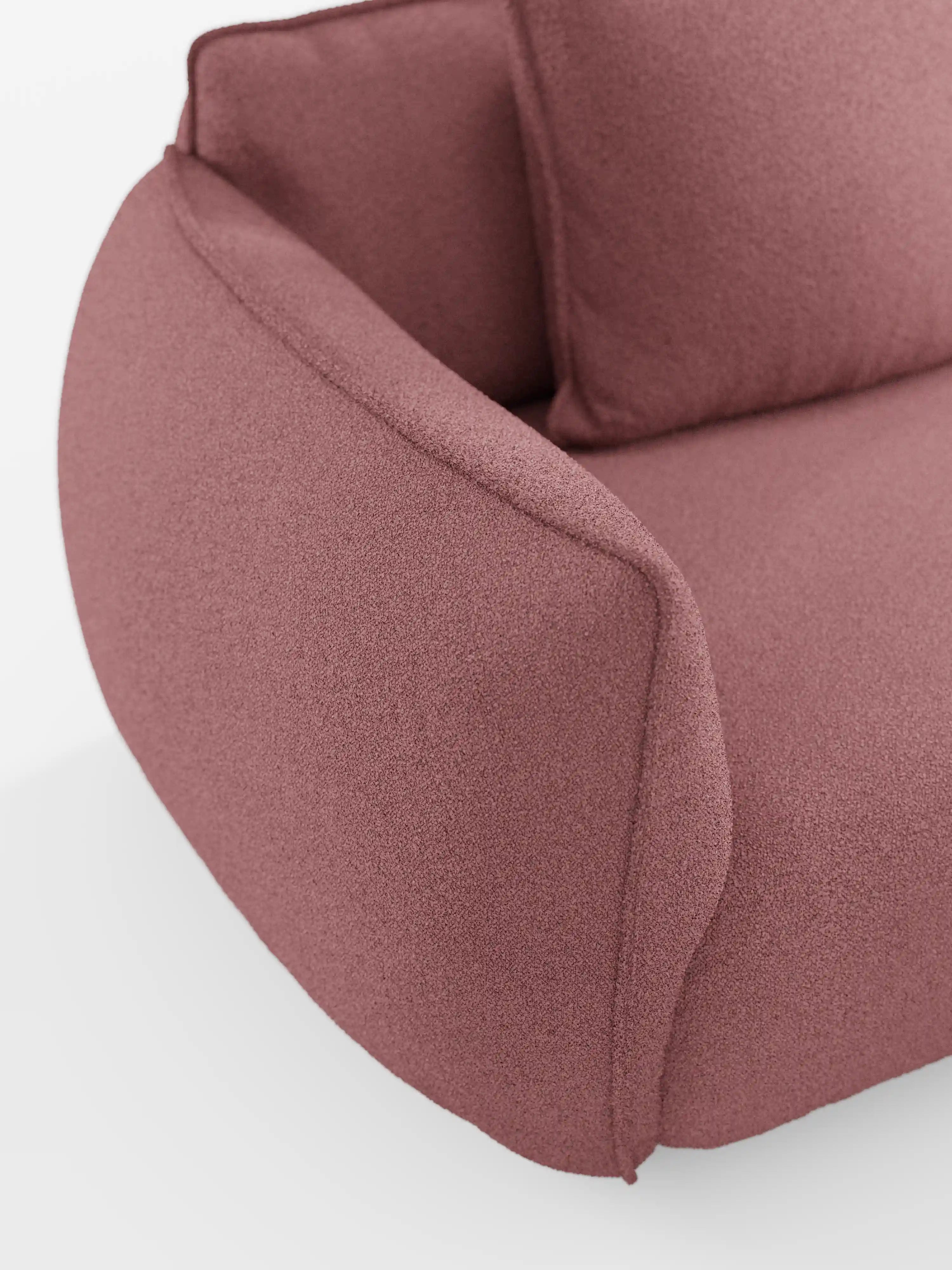 Nimbus canapé 3 places modulable et composable 250 cm - déhoussable en tissu anti-taches effet coton t33