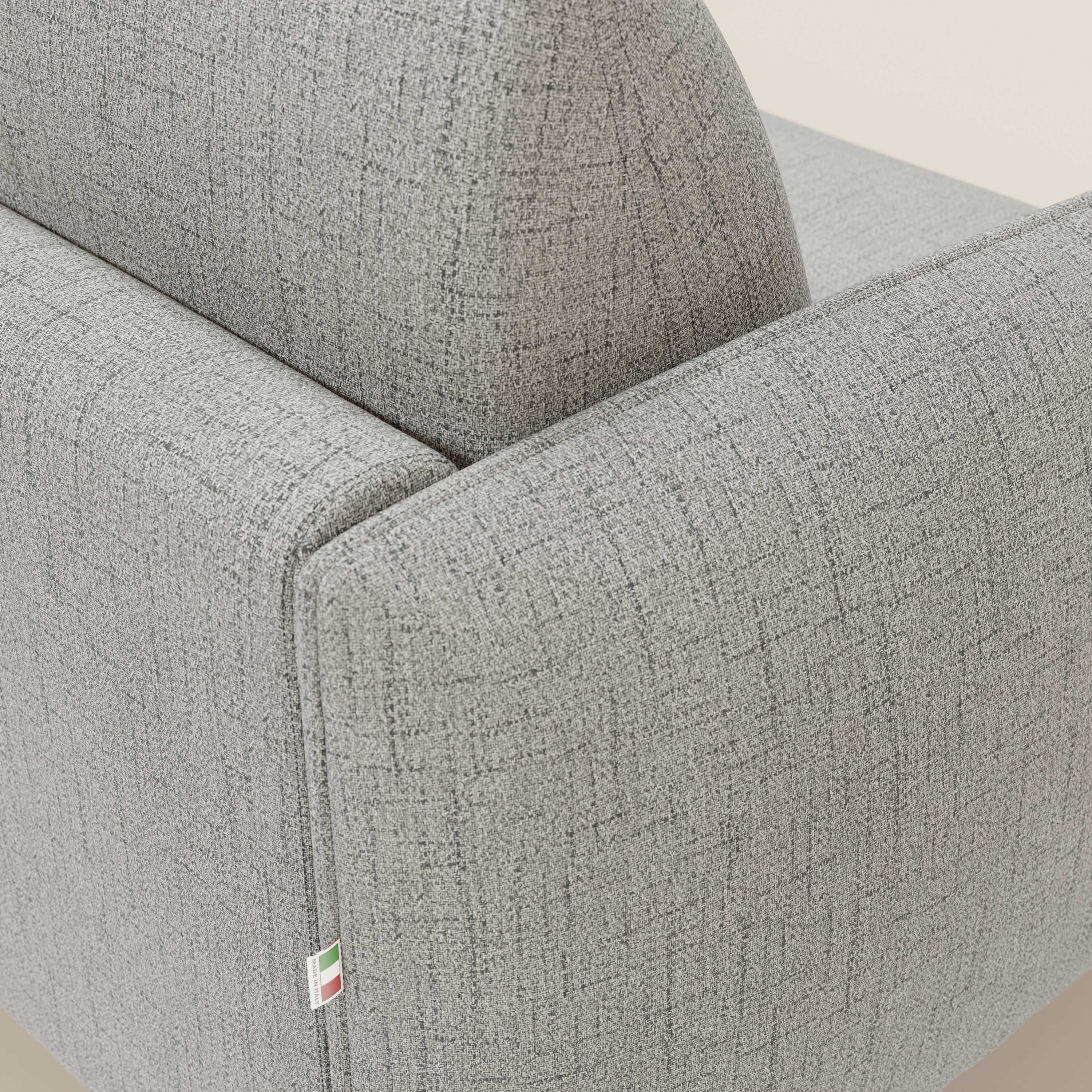 Ninfea Divano Letto Angolare con Penisola Contenitore e Materasso H18 cm - piedini in metallo e Tessuto impermeabile T03 - divani.store