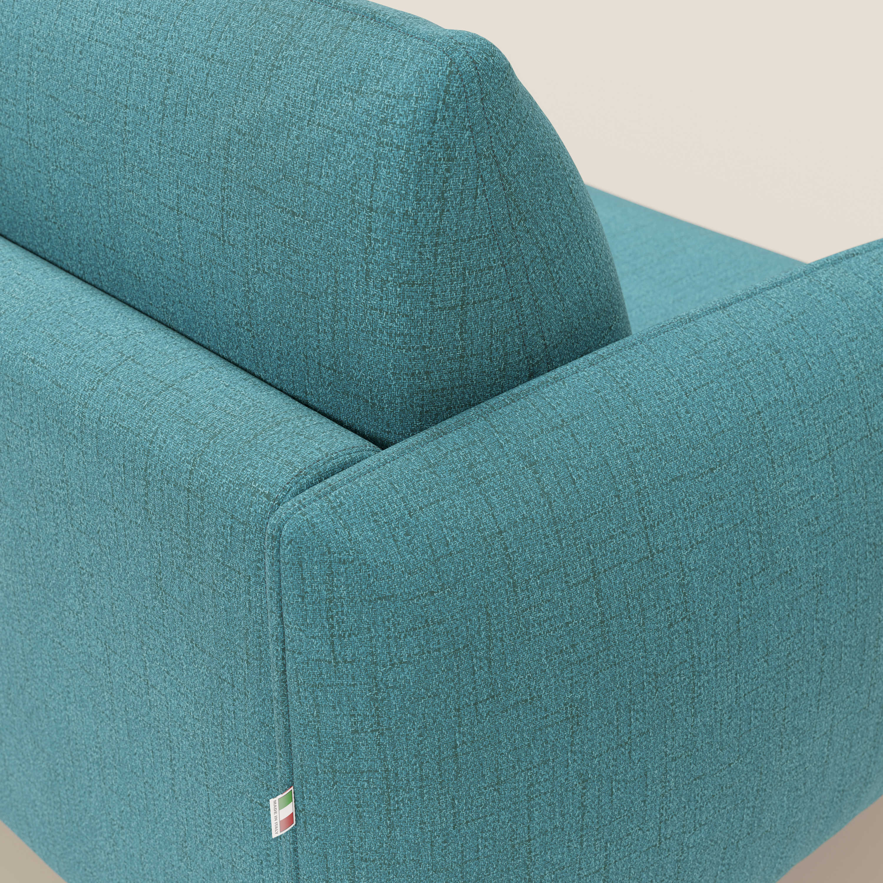 Ninfea divano letto Design Morbido con Piedini alti in Metallo e Materasso H18 cm in tessuto impermeabile T03 - divani.store