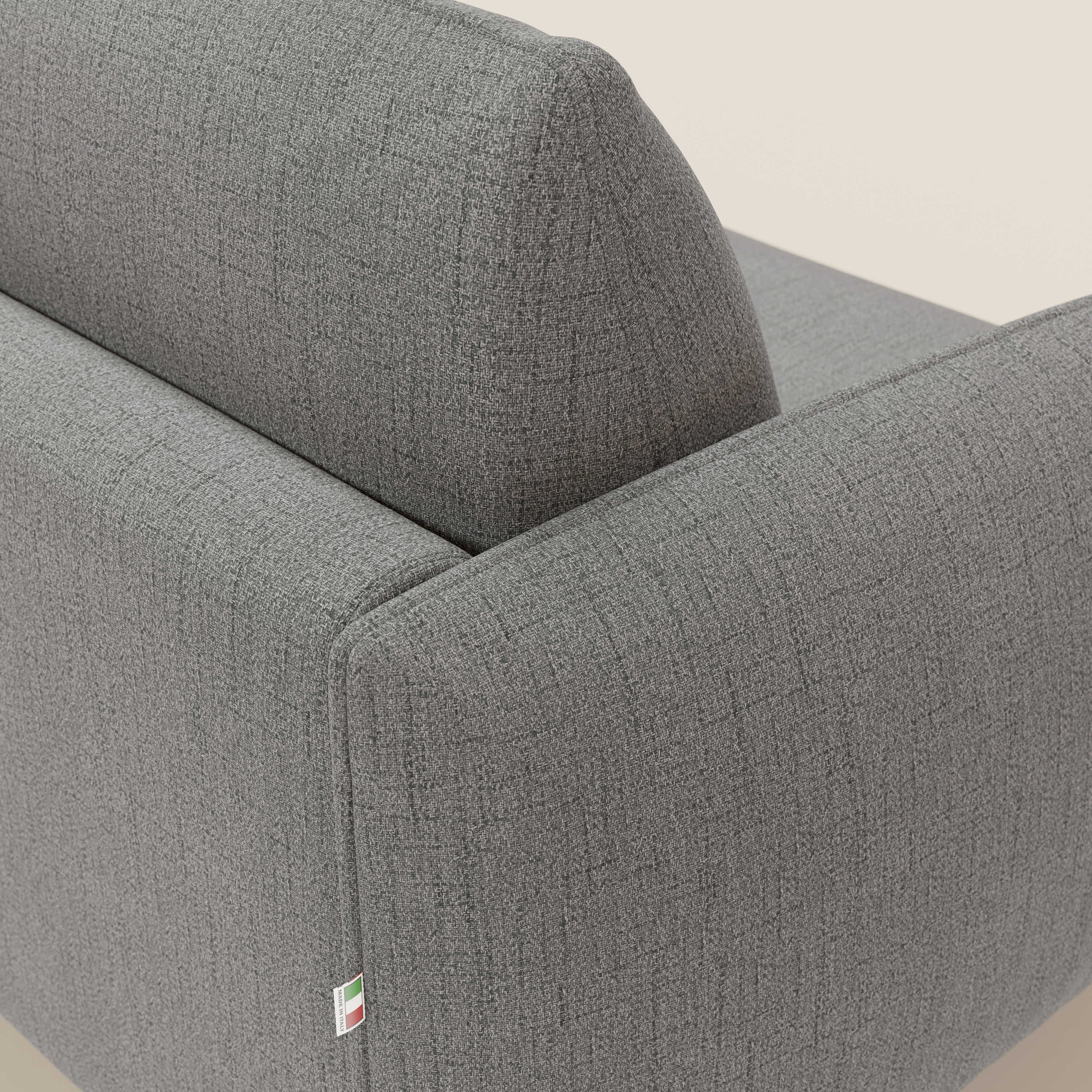 Ninfea divano letto Design Morbido con Piedini alti in Metallo e Materasso H18 cm in tessuto impermeabile T03 - divani.store