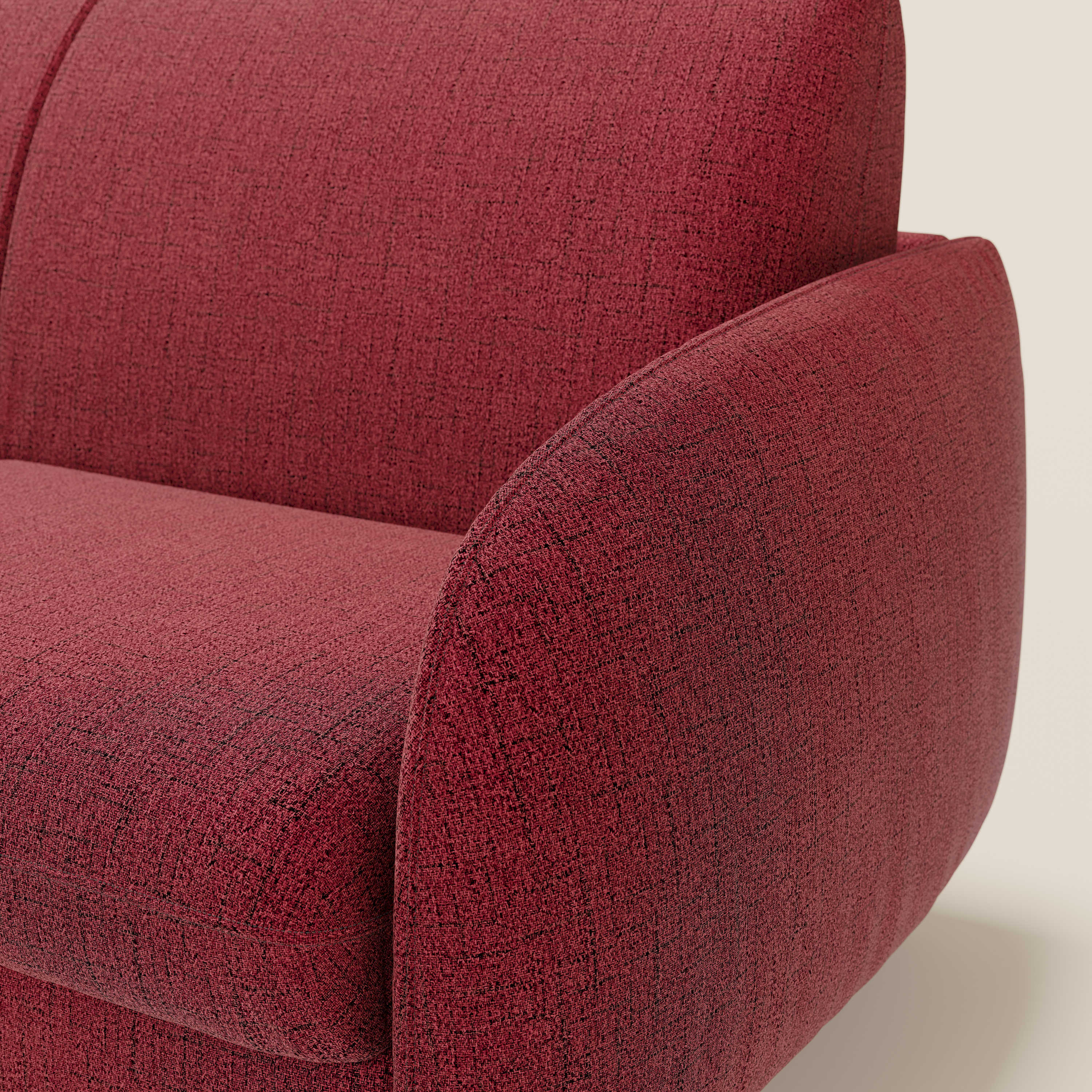 Ninfea divano letto Design Morbido con Piedini alti in Metallo e Materasso H18 cm in tessuto impermeabile T03 - divani.store