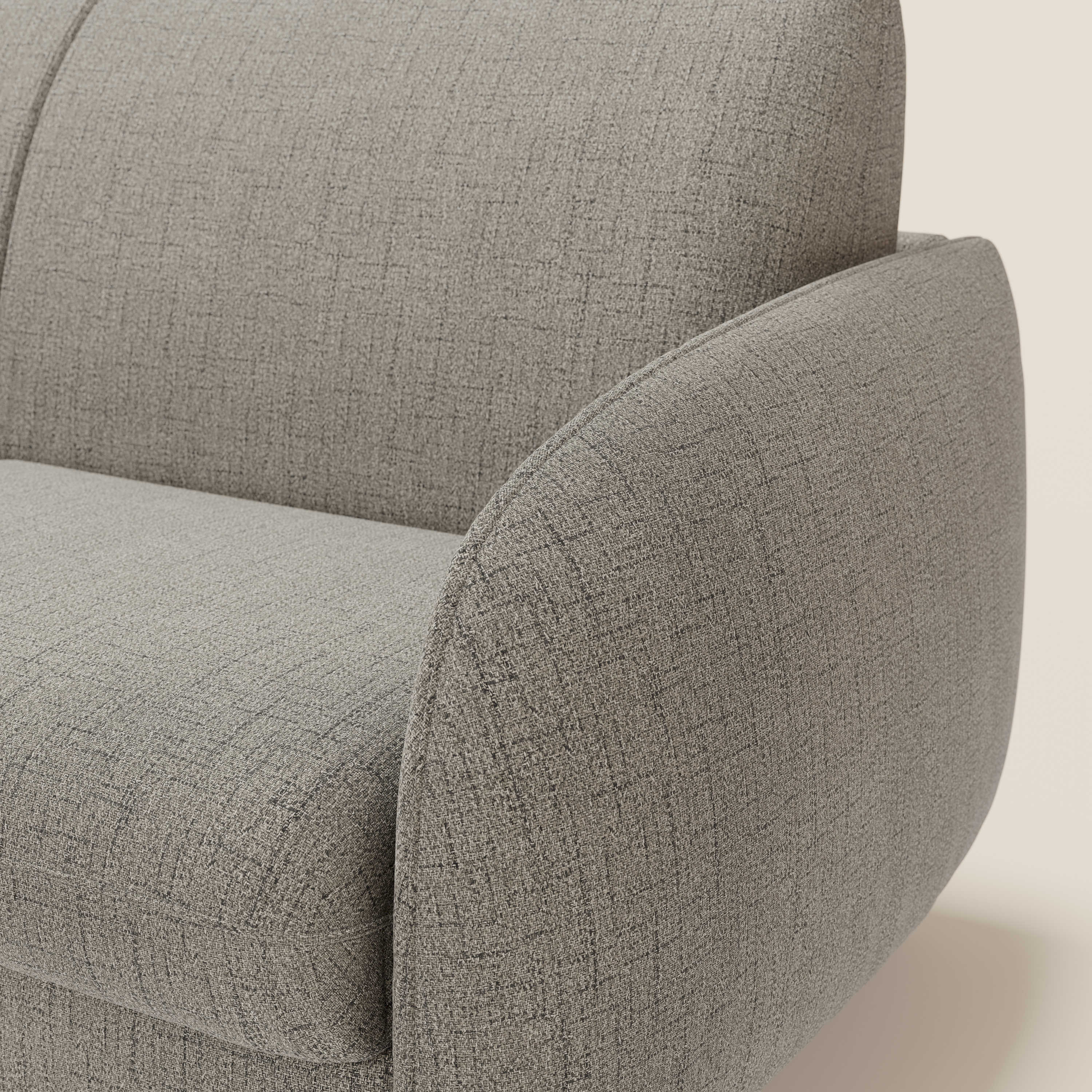 Ninfea divano letto Design Morbido con Piedini alti in Metallo e Materasso H18 cm in tessuto impermeabile T03 - divani.store