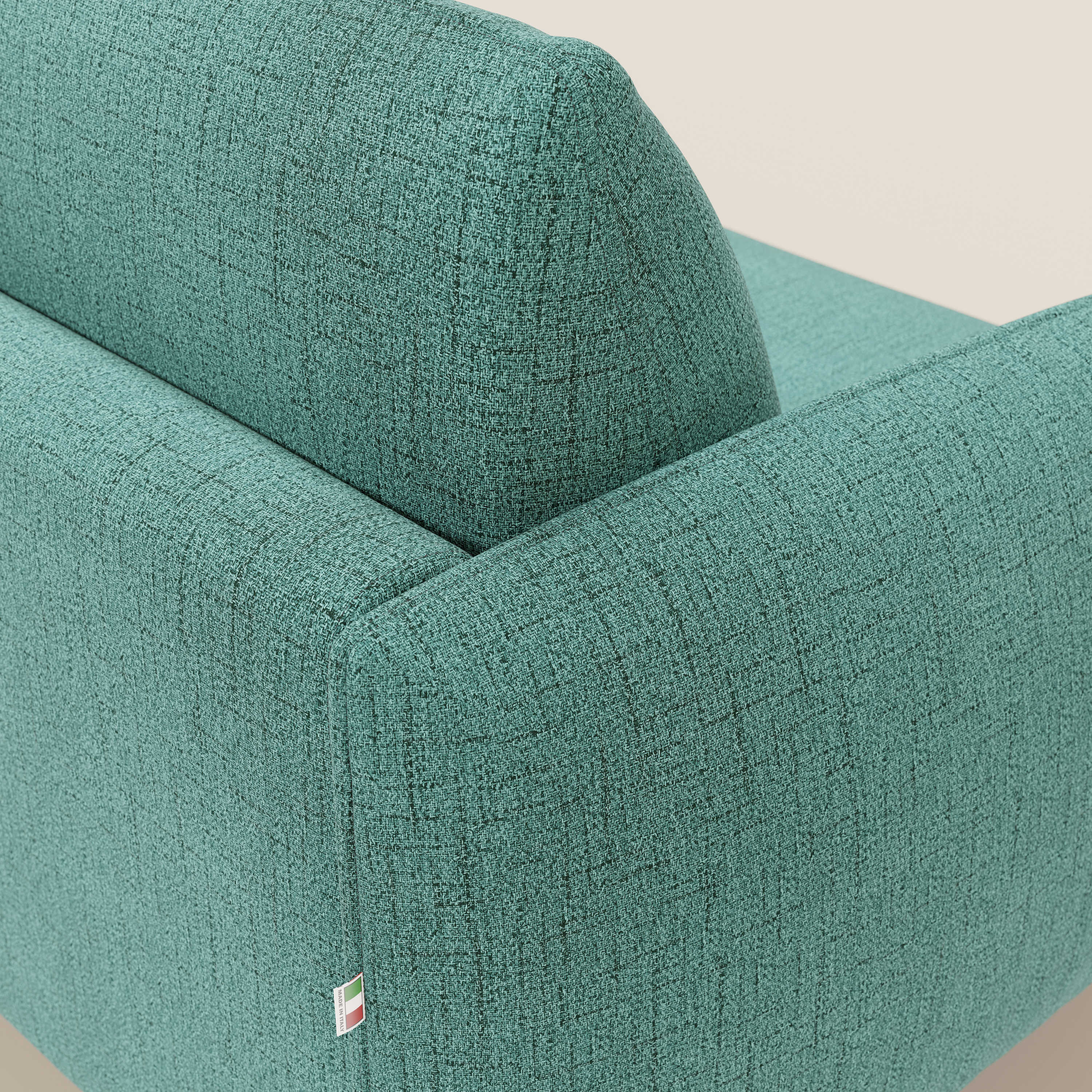 Ninfea divano letto Design Morbido con Piedini alti in Metallo e Materasso H18 cm in tessuto impermeabile T03 - divani.store