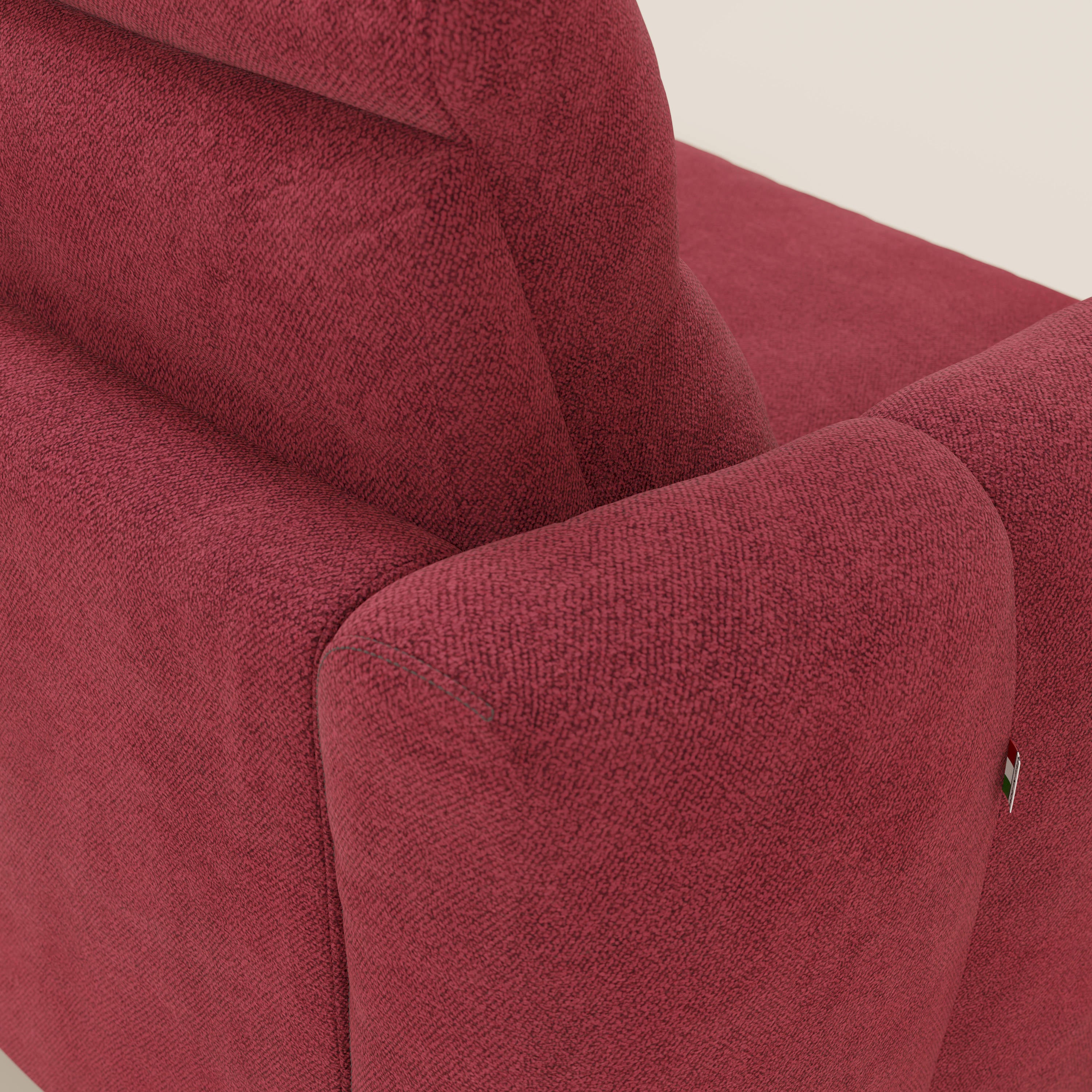 Peonia divano letto angolare con Penisola Contenitore - Materasso H18 cm in Bouclé Impermeabile T07 - divani.store