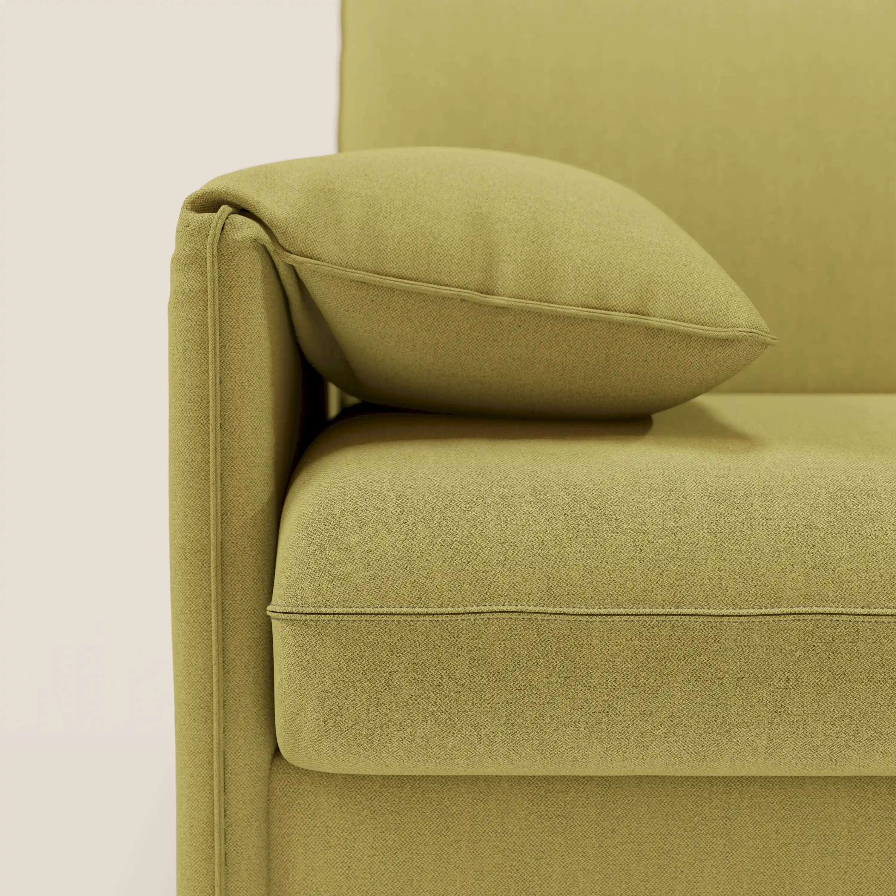 Primula divano letto angolare con materasso H18 cm - penisola contenitore in tessuto smacchiabile T05 - divani.store