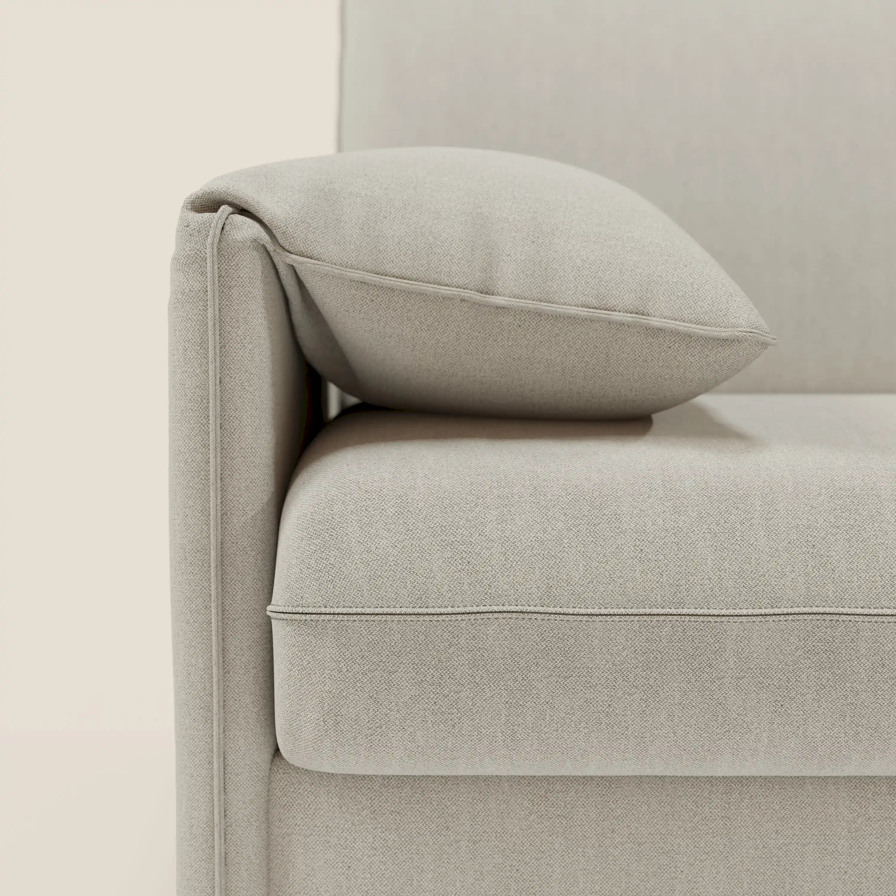 Primula divano letto angolare con materasso H18 cm - penisola contenitore in tessuto smacchiabile T05 - divani.store