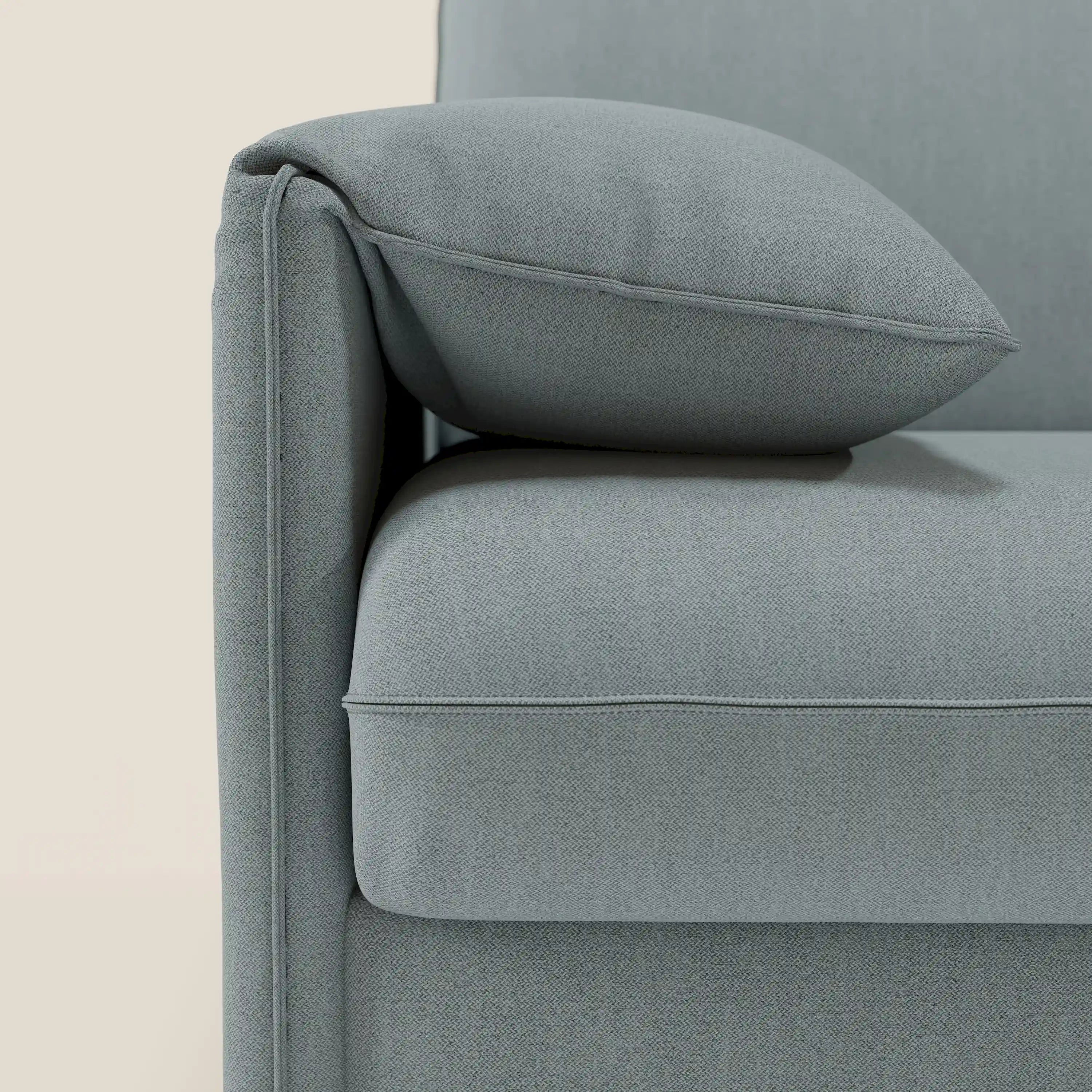 Primula divano letto con materasso alto 18 cm - braccioli mobili e tessuto smacchiabile T05 - divani.store