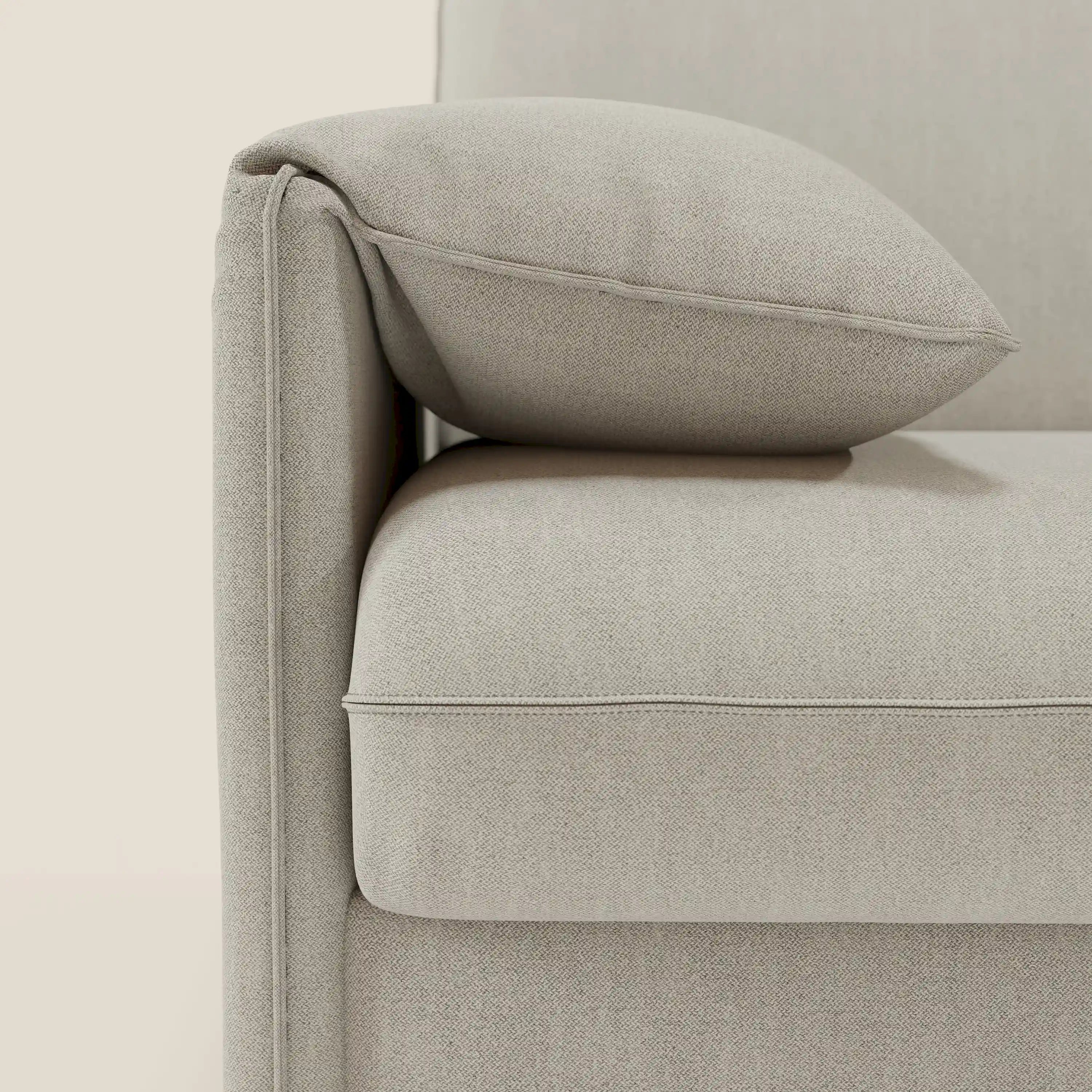 Primula divano letto con materasso alto 18 cm - braccioli mobili e tessuto smacchiabile T05 - divani.store