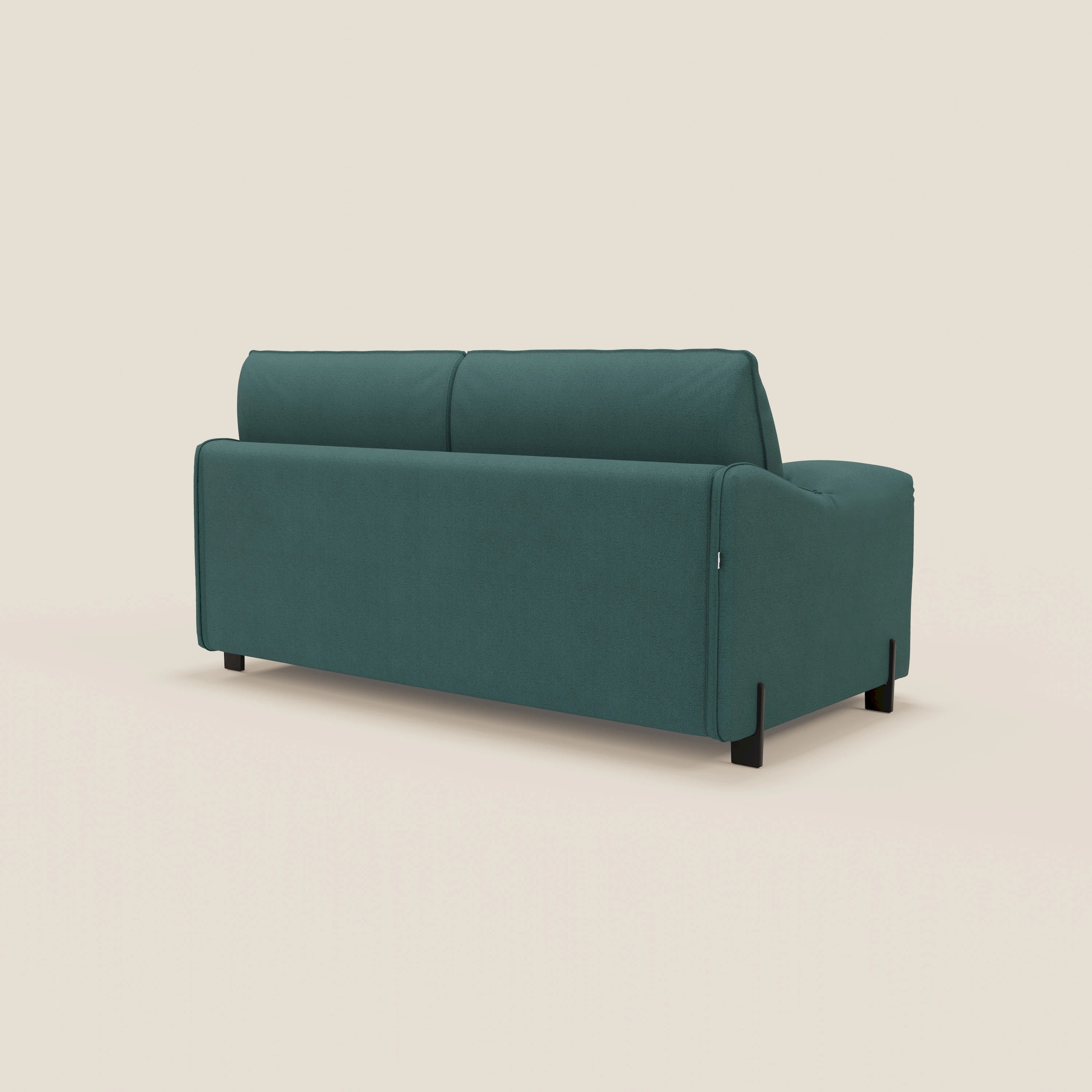 Primula divano letto con materasso alto 18 cm - braccioli mobili e tessuto smacchiabile T05 - divani.store