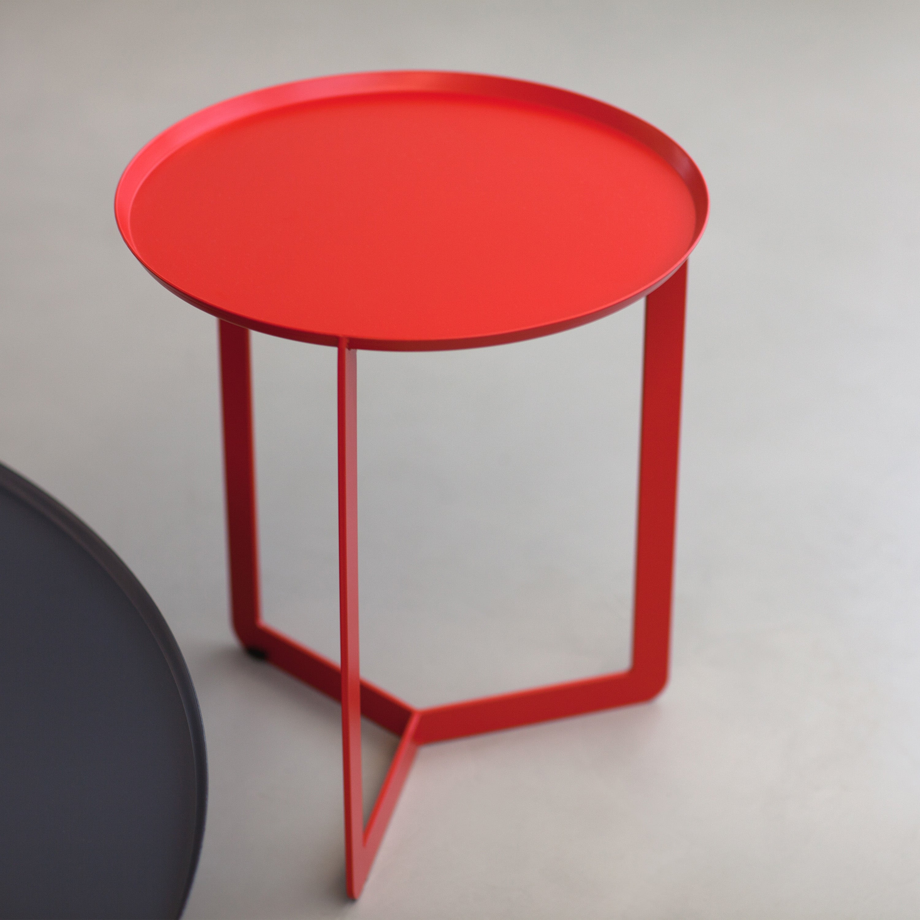 Round tavolino rotondo da salotto in metallo h46 cm pioggia - divani.store