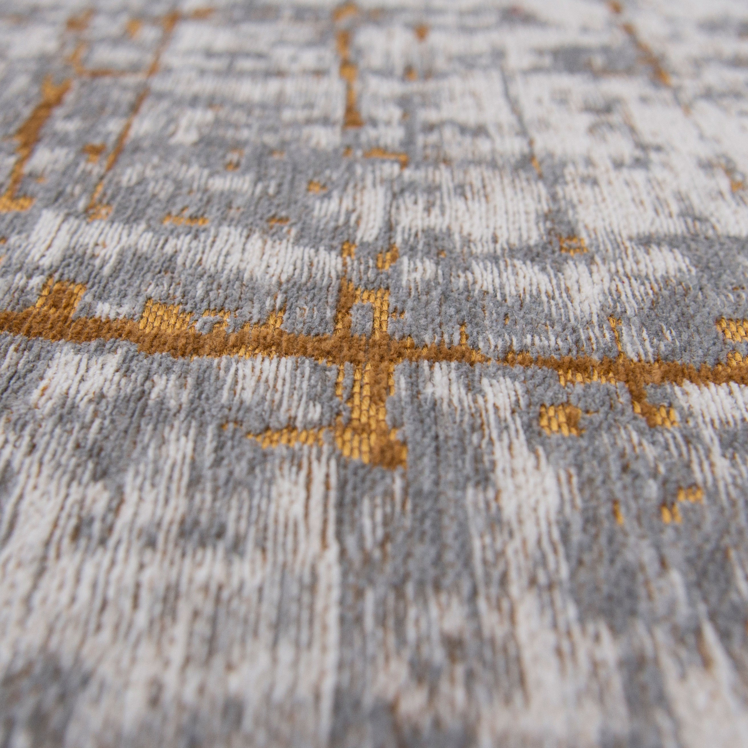 Raggio-di-sole tappeto rotondo a fantasia astratta in cotone - divani.store