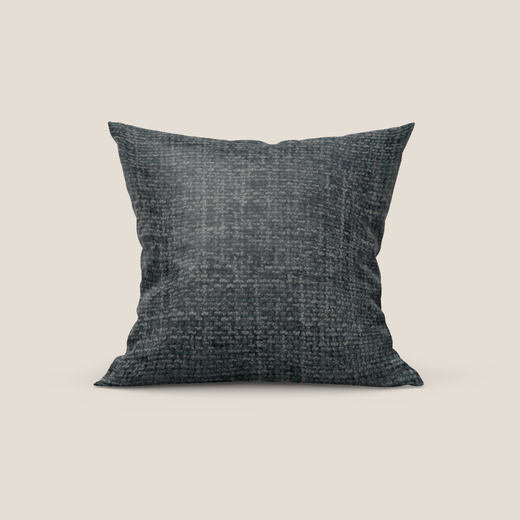 Montana cuscino disponibile in diversi colori realizzato in morbido tessuto a trama grossa impermeabile T10 antracite - divani.store