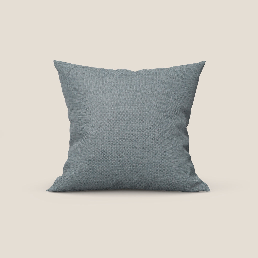 Tobago cuscino disponibile in diversi colori realizzato in tessuto fiammato simil cotone impermeabile T19 carta da zucchero - divani.store
