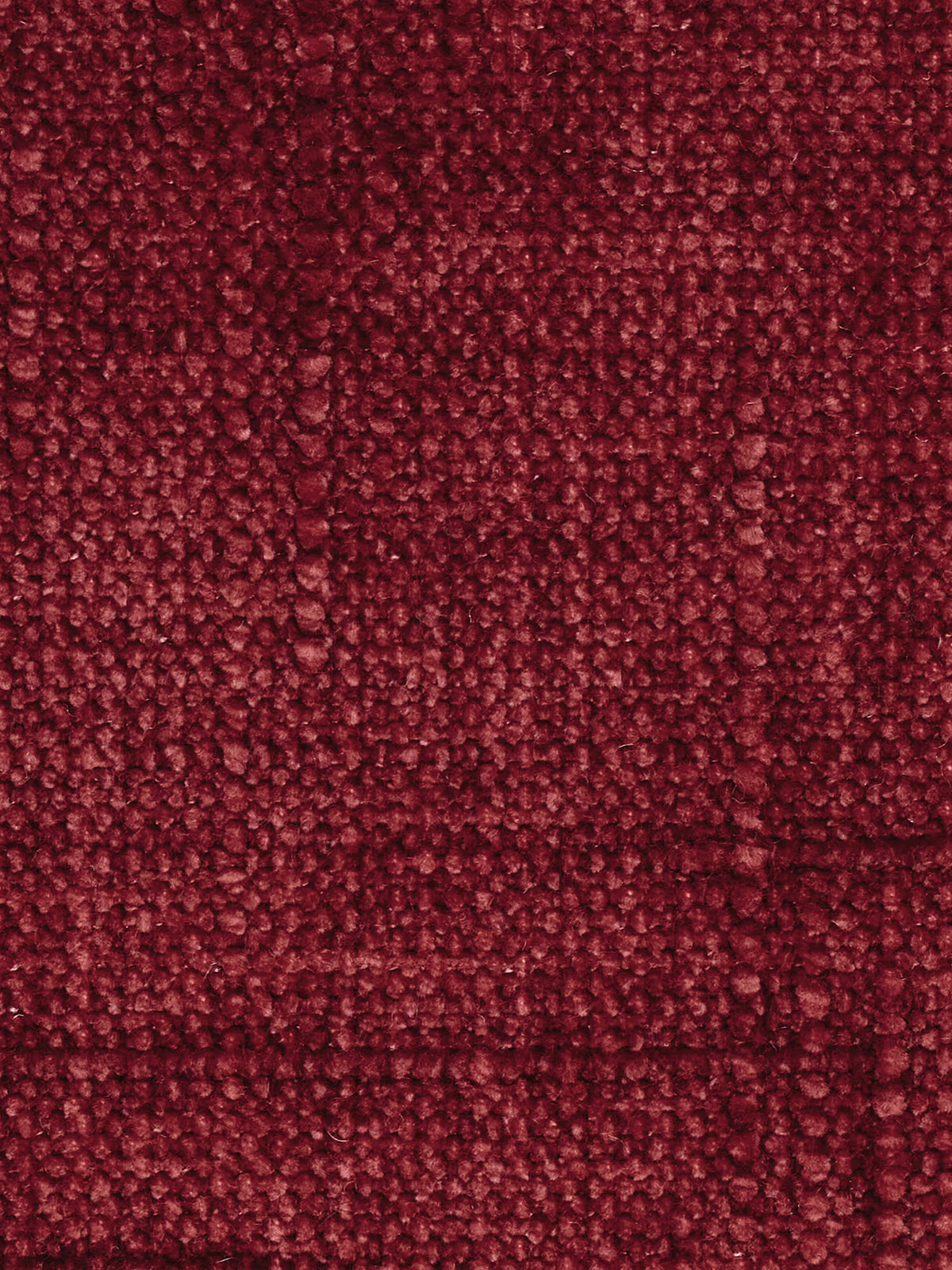 Primo piano del divano letto angolare Pegaso con poggiatesta reclinabili e penisola contenitore in tessuto jacquard smacchiabile T22 di Divani.Store, che mette in risalto il suo rivestimento jacquard rosso intenso e dalla trama ricca. Il motivo superficiale a rilievi e anelli conferisce un aspetto morbido e densamente intrecciato, con sottili variazioni di sfumatura che mettono in risalto le qualità uniche del design di questa moderna chaise longue o divano letto angolare.